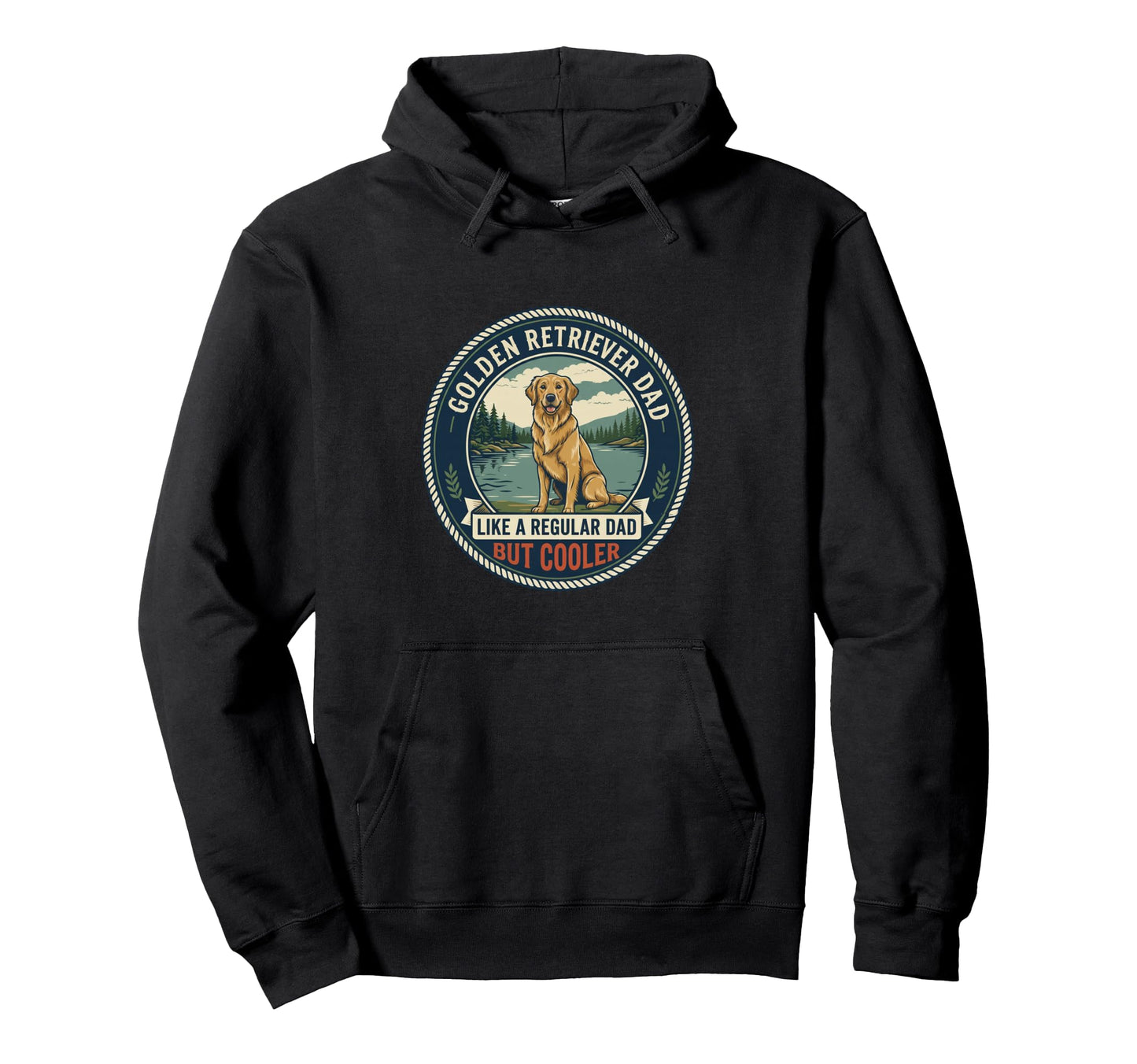 Golden Retriever Dad Like Regular Hoodie - Fun Novelty Design Men Women - T-Shirt, Sweatshirt, Hoodie