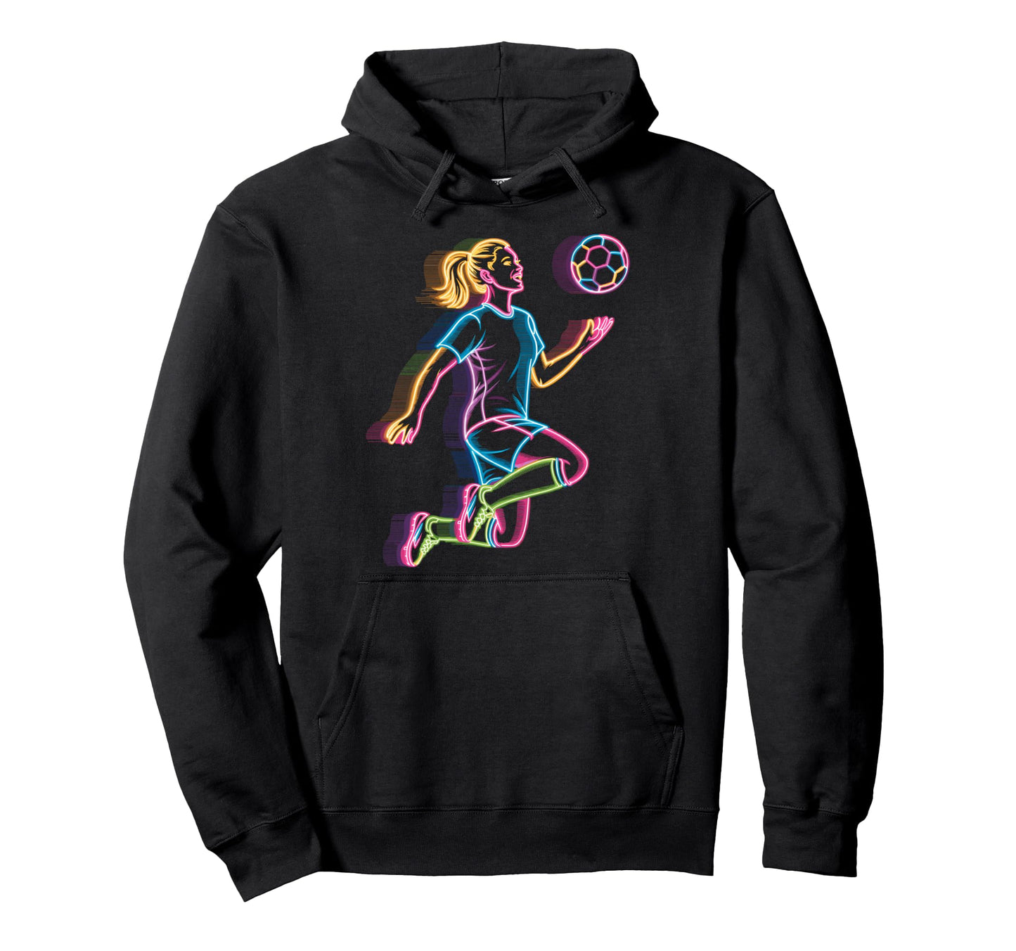 Colorful Funny Soccer Fan Dad Mom Game Hoodie - Streetwear Style Unisex - T-Shirt, Sweatshirt, Hoodie