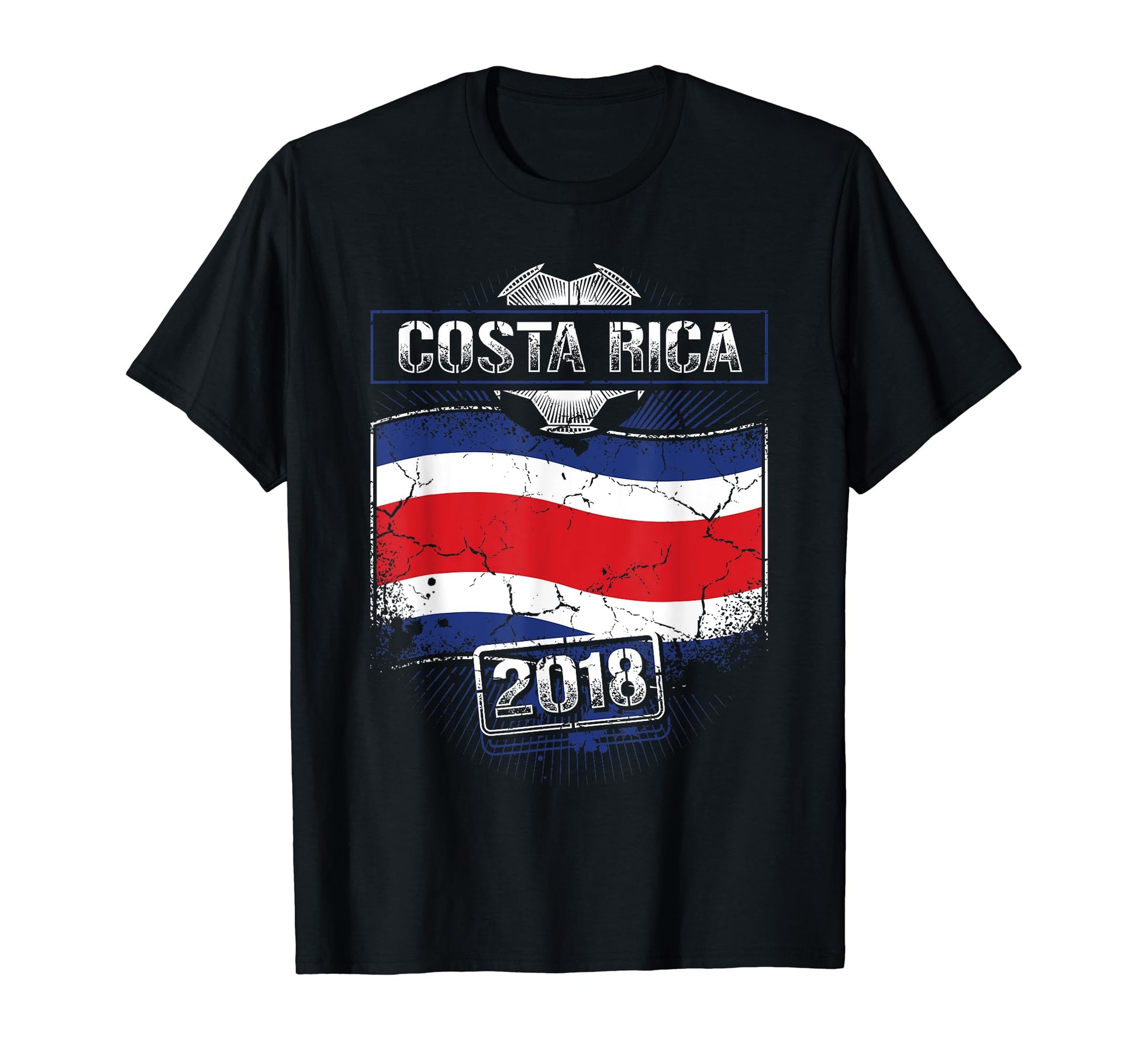 Costa Rica 2018 Soccer Costa Rican Flag T-Shirt - Unique Graphic Men Women - T-Shirt, Sweatshirt, Hoodie