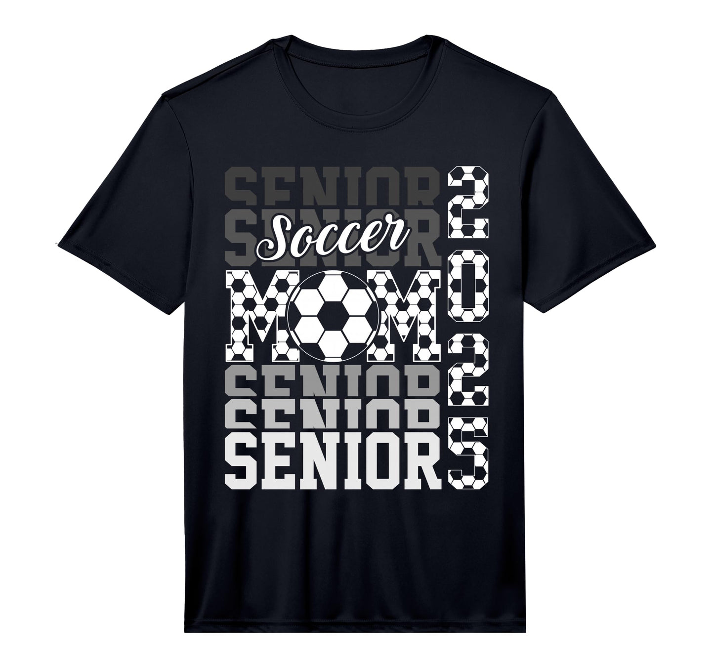Soccer Senior Mom Class 2025 Senior T-Shirt - Aesthetic Graphic Men Women - T-Shirt, Sweatshirt, Hoodie