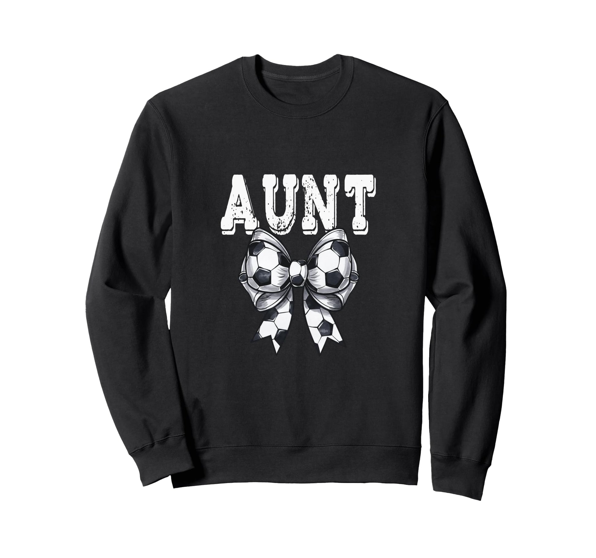 Coquette Soccer Bow Aunt Sweatshirt - Casual Everyday Wear for Adults - T-Shirt, Sweatshirt, Hoodie