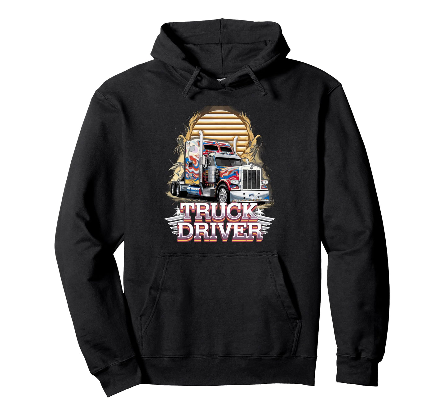 American Truckers Trucker Or Trucker Hoodie - Minimalist Print for Adults - T-Shirt, Sweatshirt, Hoodie