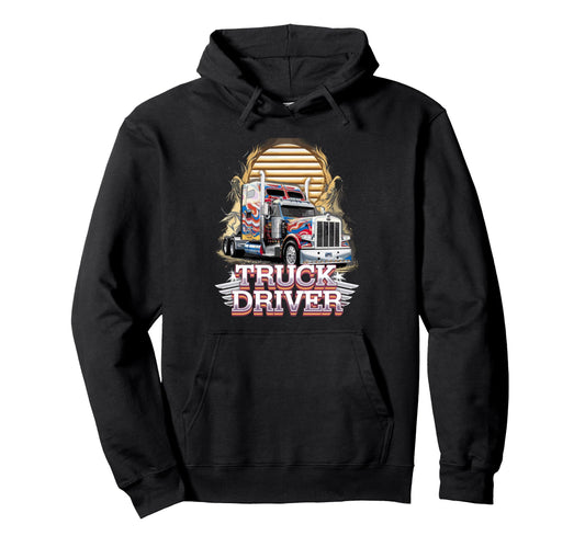 American Truckers Trucker Or Trucker Hoodie - Minimalist Print for Adults - T-Shirt, Sweatshirt, Hoodie