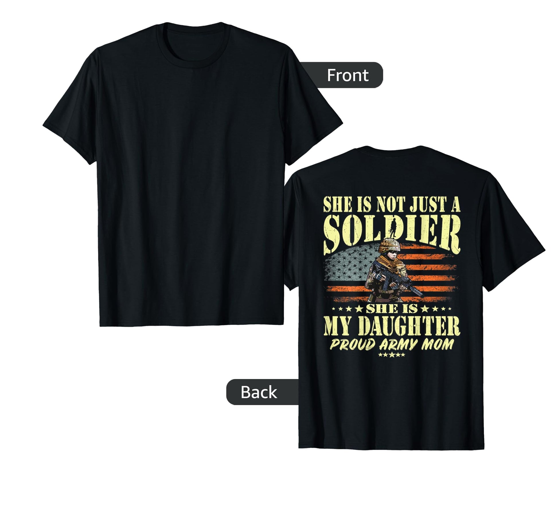 She Is Not Just Soldier She Is My T-Shirt - Aesthetic Graphic Men Women - T-Shirt, Sweatshirt, Hoodie