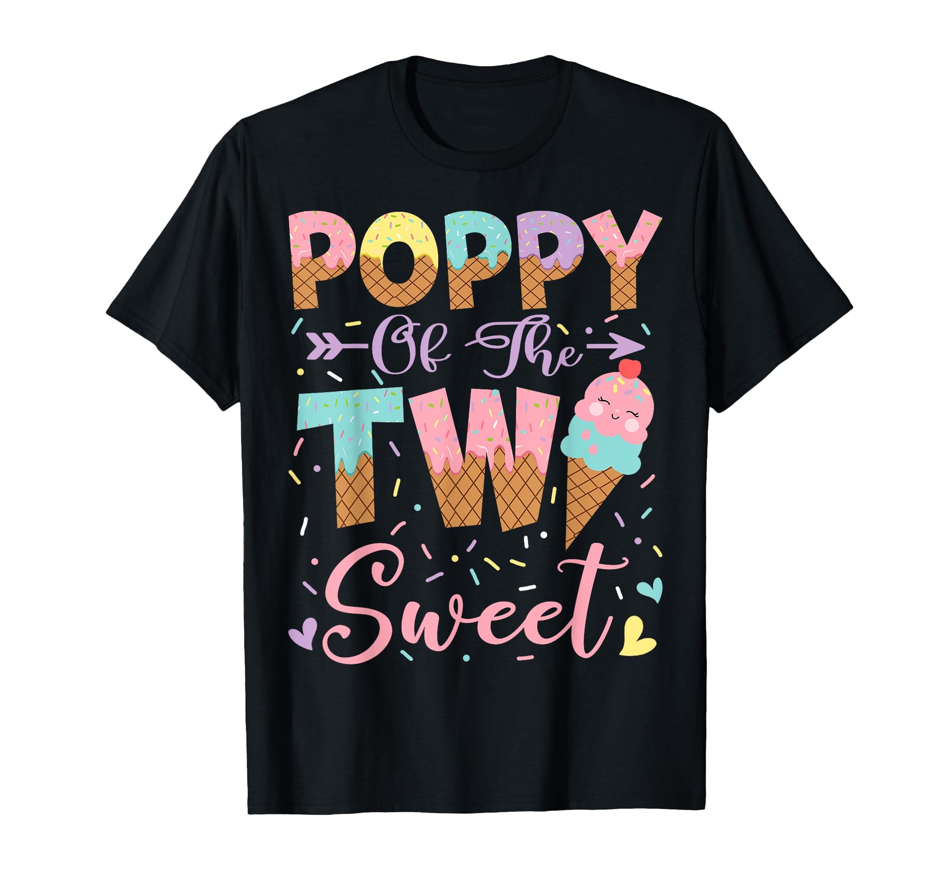 Poppy Two Sweet 2Nd Birthday T-Shirt - Fun Novelty Design for Adults - T-Shirt, Sweatshirt, Hoodie