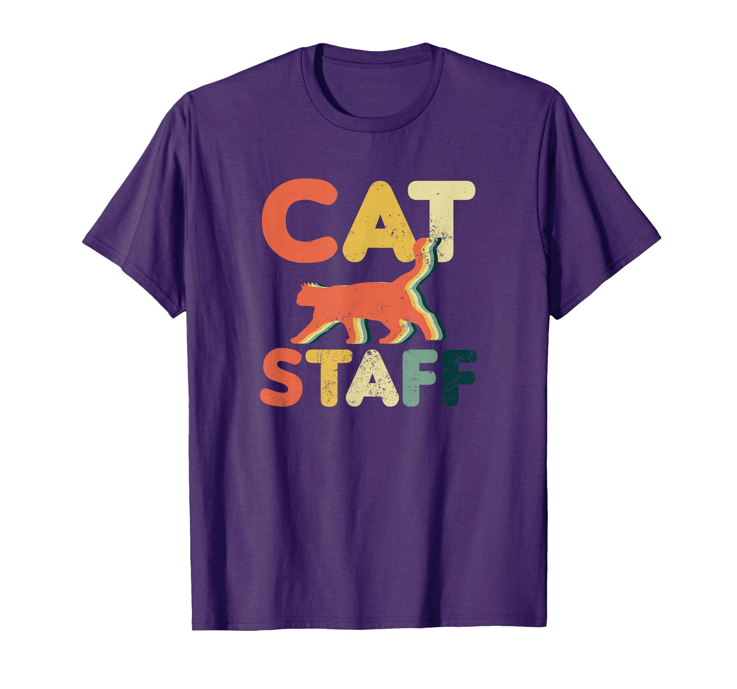 Cat Servant Staff Gift T-Shirt - Minimalist Print Men Women - T-Shirt, Sweatshirt, Hoodie