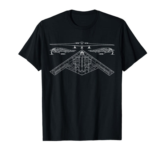 B 21 Raider Stealth Bomber Tech T-Shirt - Fun Novelty Design Unisex - T-Shirt, Sweatshirt, Hoodie