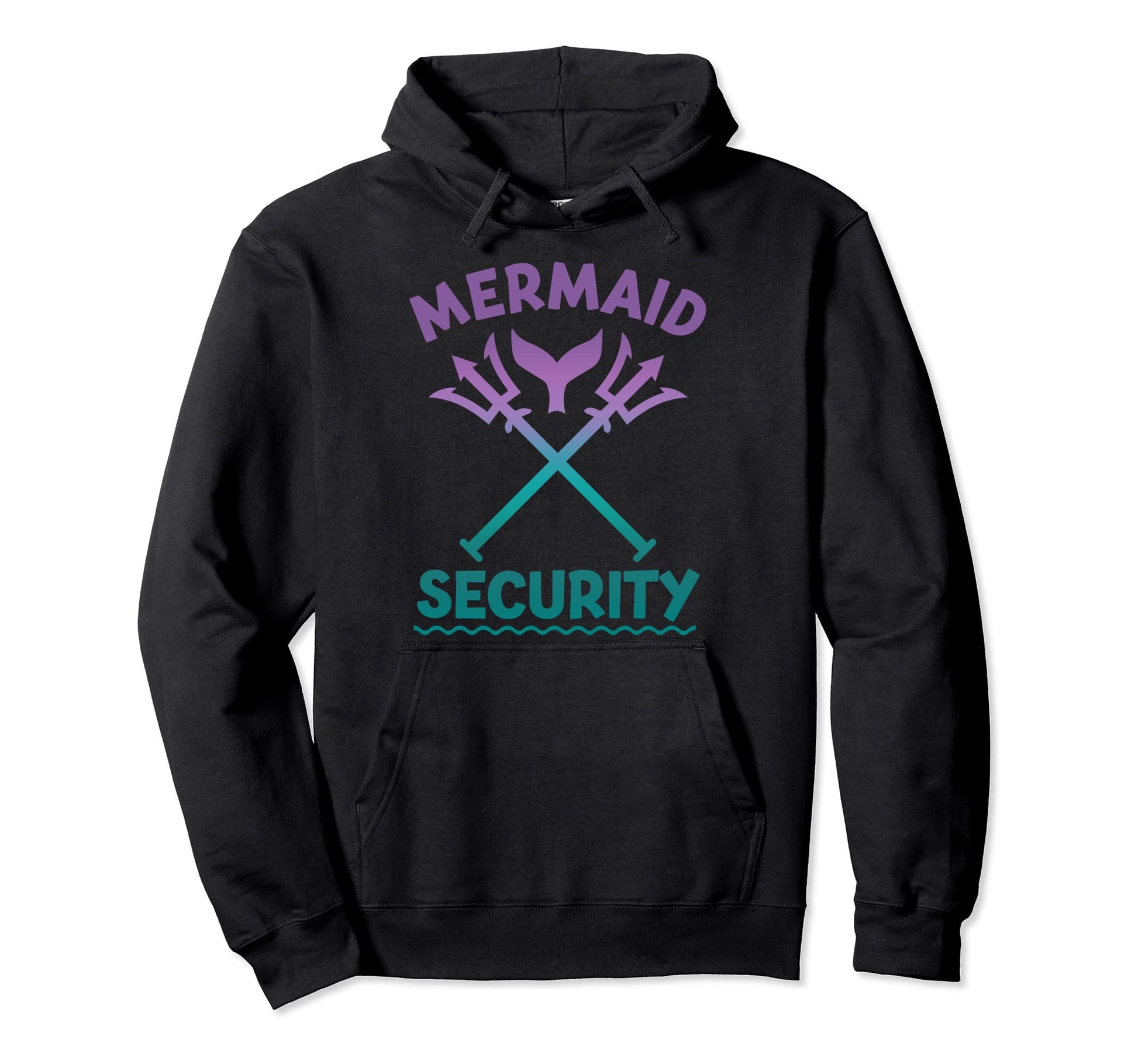 Dad Birthday Mermaid Security Hoodie - Custom Art Print for Adults - T-Shirt, Sweatshirt, Hoodie