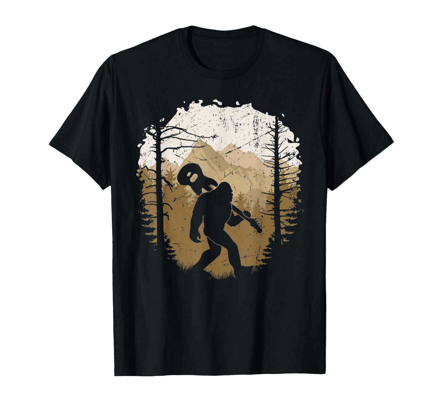 Bigfoot Electric Guitar Funny Sasquatch T-Shirt - Unique Graphic Men Women - T-Shirt, Sweatshirt, Hoodie