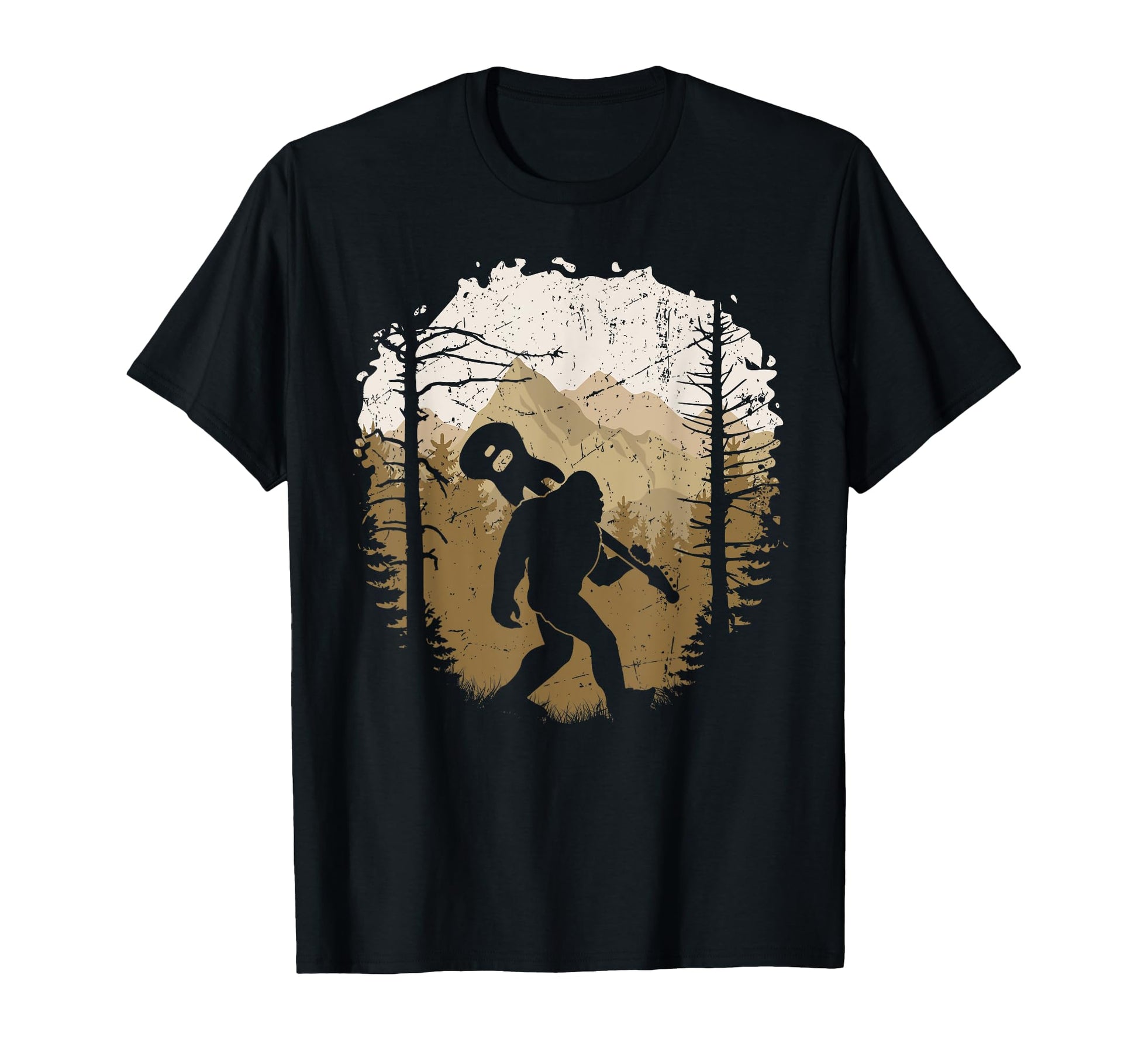 Bigfoot Electric Guitar Funny Sasquatch T-Shirt - Unique Graphic Men Women - T-Shirt, Sweatshirt, Hoodie