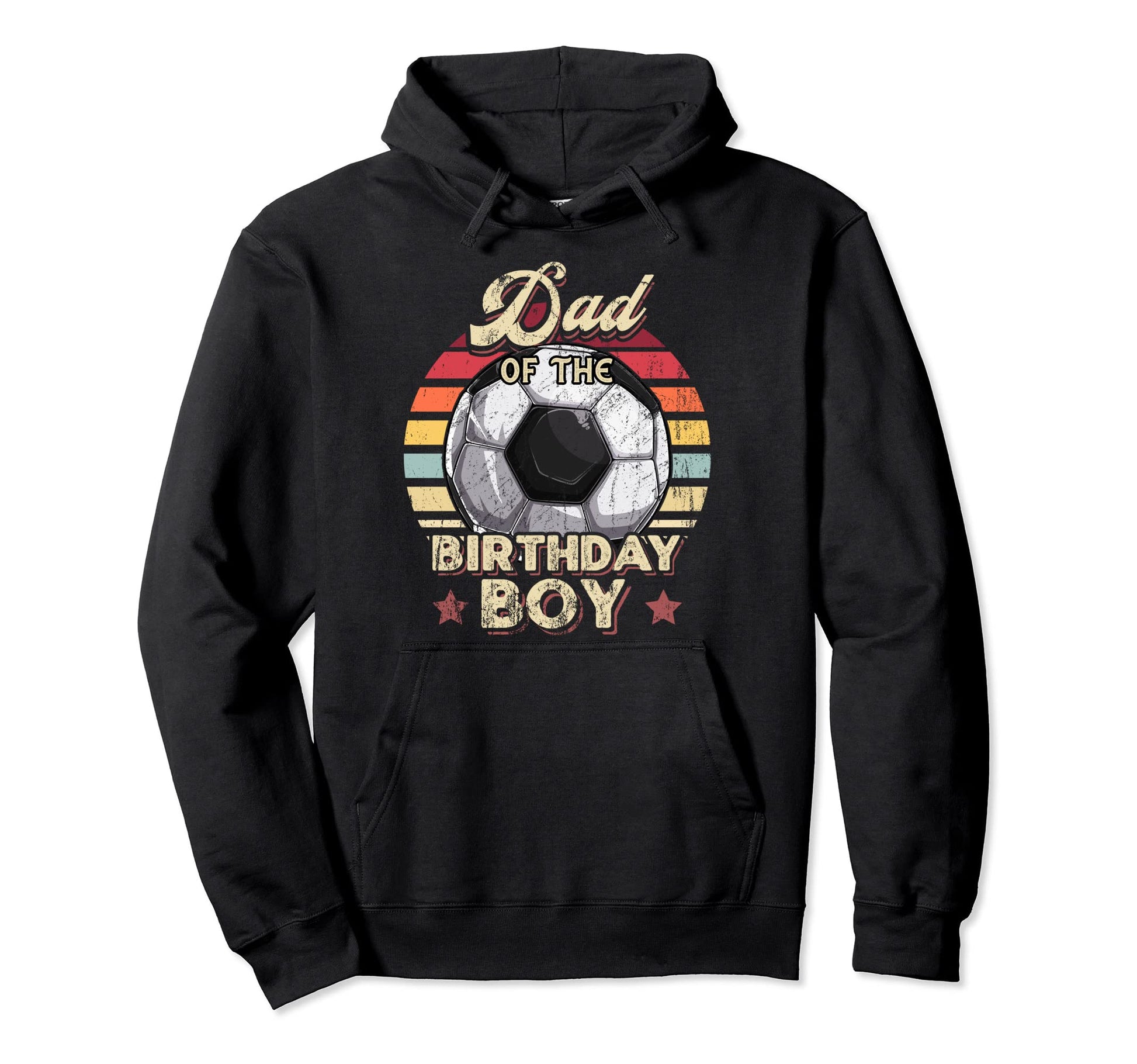 Dad Birthday Soccer Birthday Party Hoodie - Trendy Graphic Unisex - T-Shirt, Sweatshirt, Hoodie