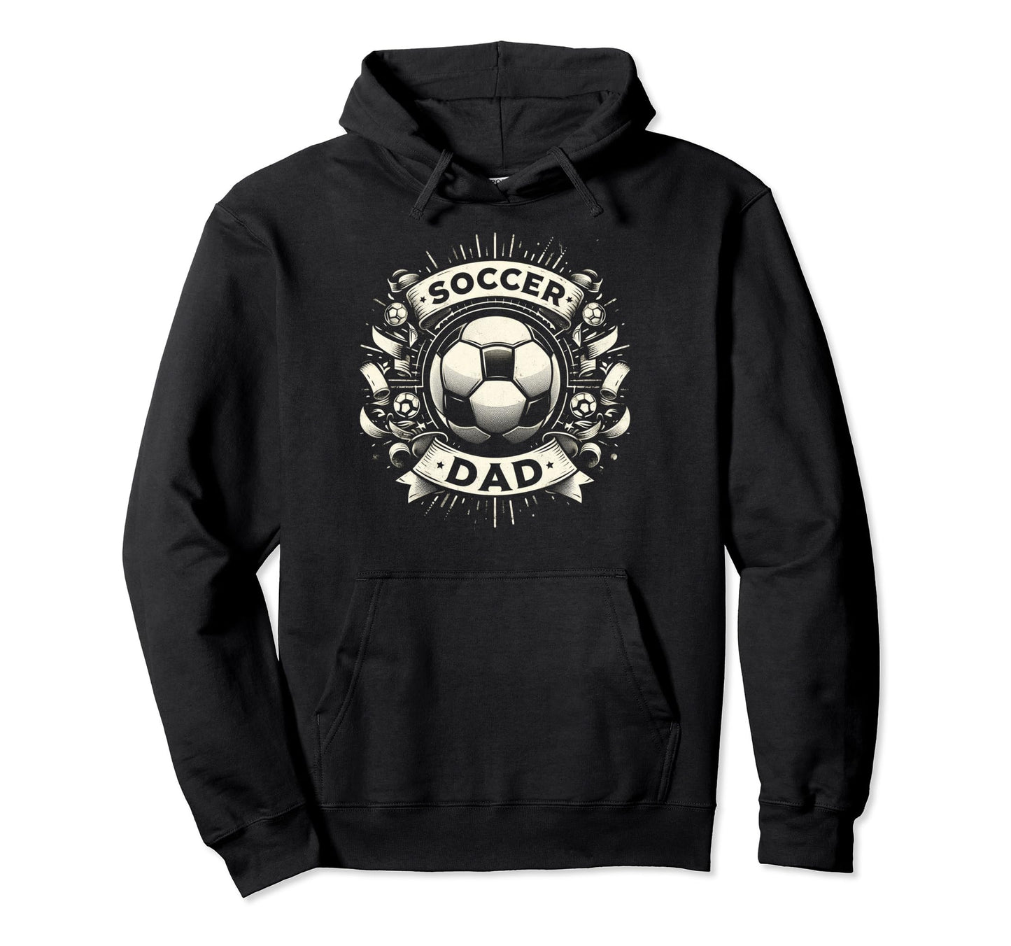 Soccer Dad Family Matching Dad Fathers Day Hoodie - Unique Graphic Unisex - T-Shirt, Sweatshirt, Hoodie