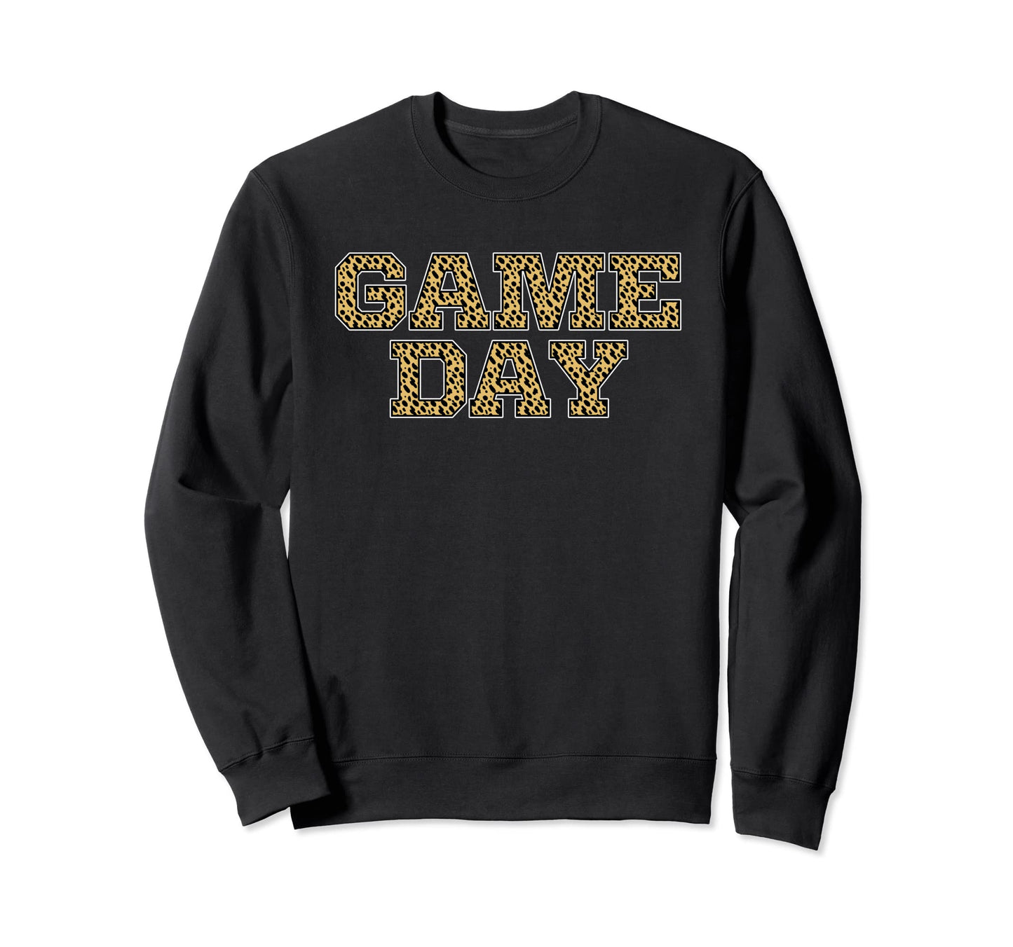 Game Day Leopard Animal Sports Sweatshirt - Casual Everyday Wear Unisex - T-Shirt, Sweatshirt, Hoodie