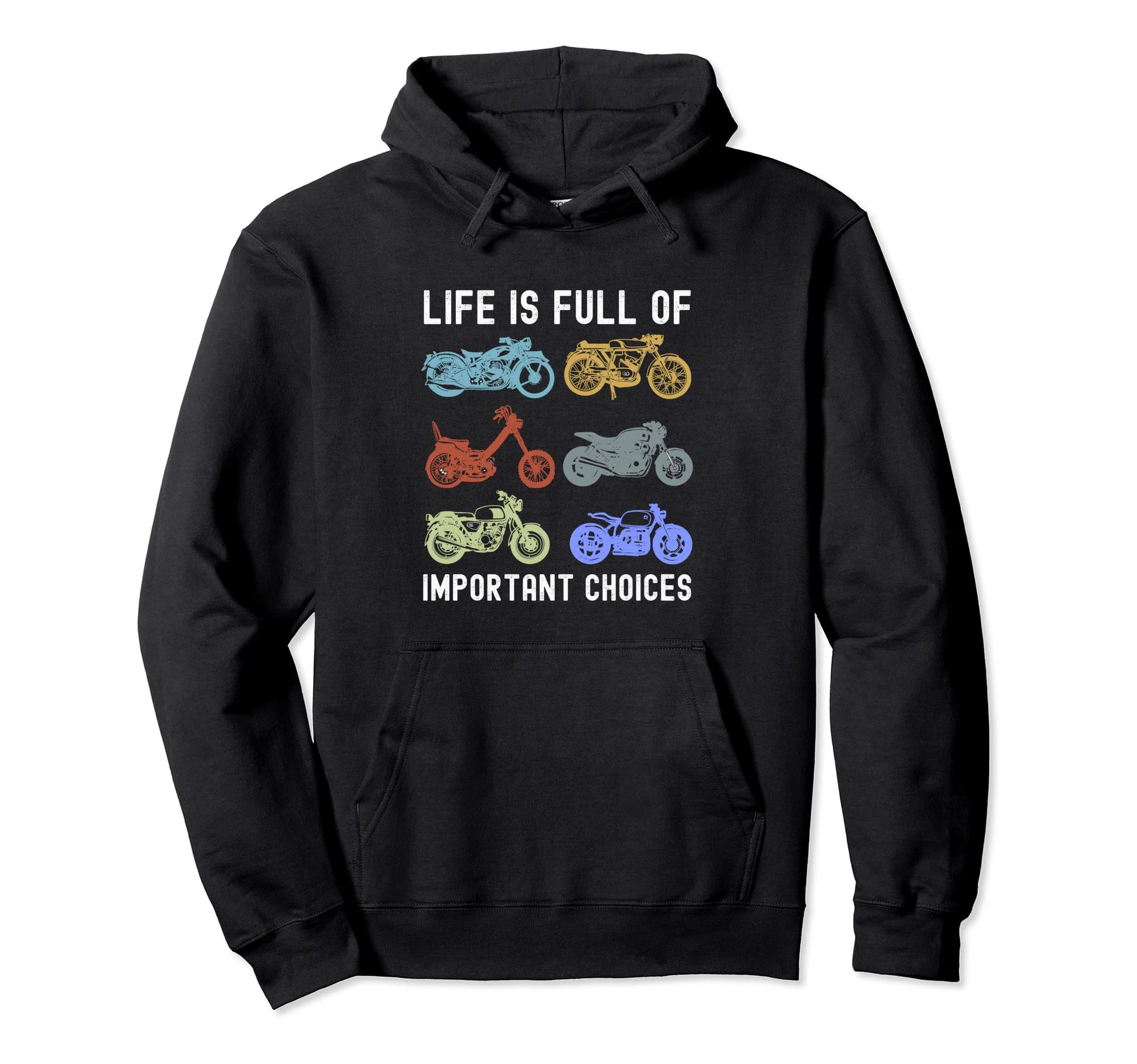 Funny Motorcycle Dad Biker Rider Bike Hoodie - Fun Novelty Design Unisex - T-Shirt, Sweatshirt, Hoodie