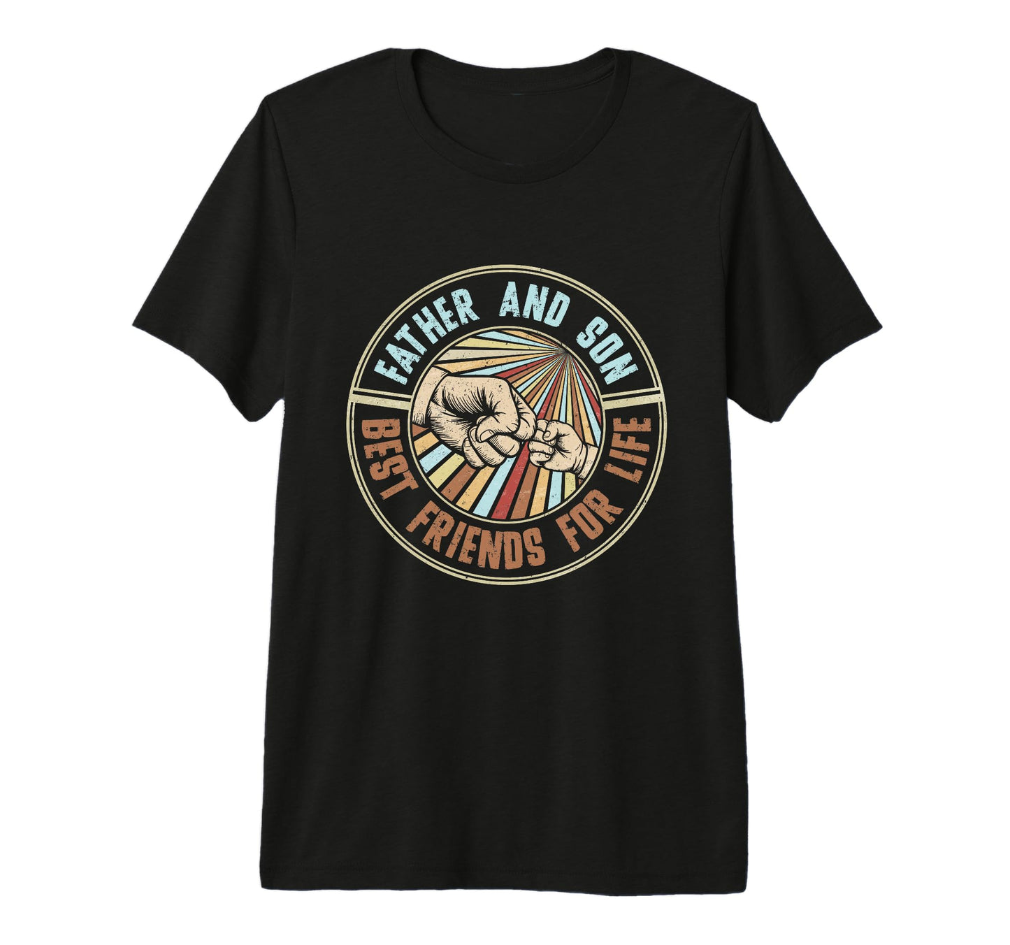 Mens Happy Fathers Day Father And Son T-Shirt - Aesthetic Graphic Unisex - T-Shirt, Sweatshirt, Hoodie
