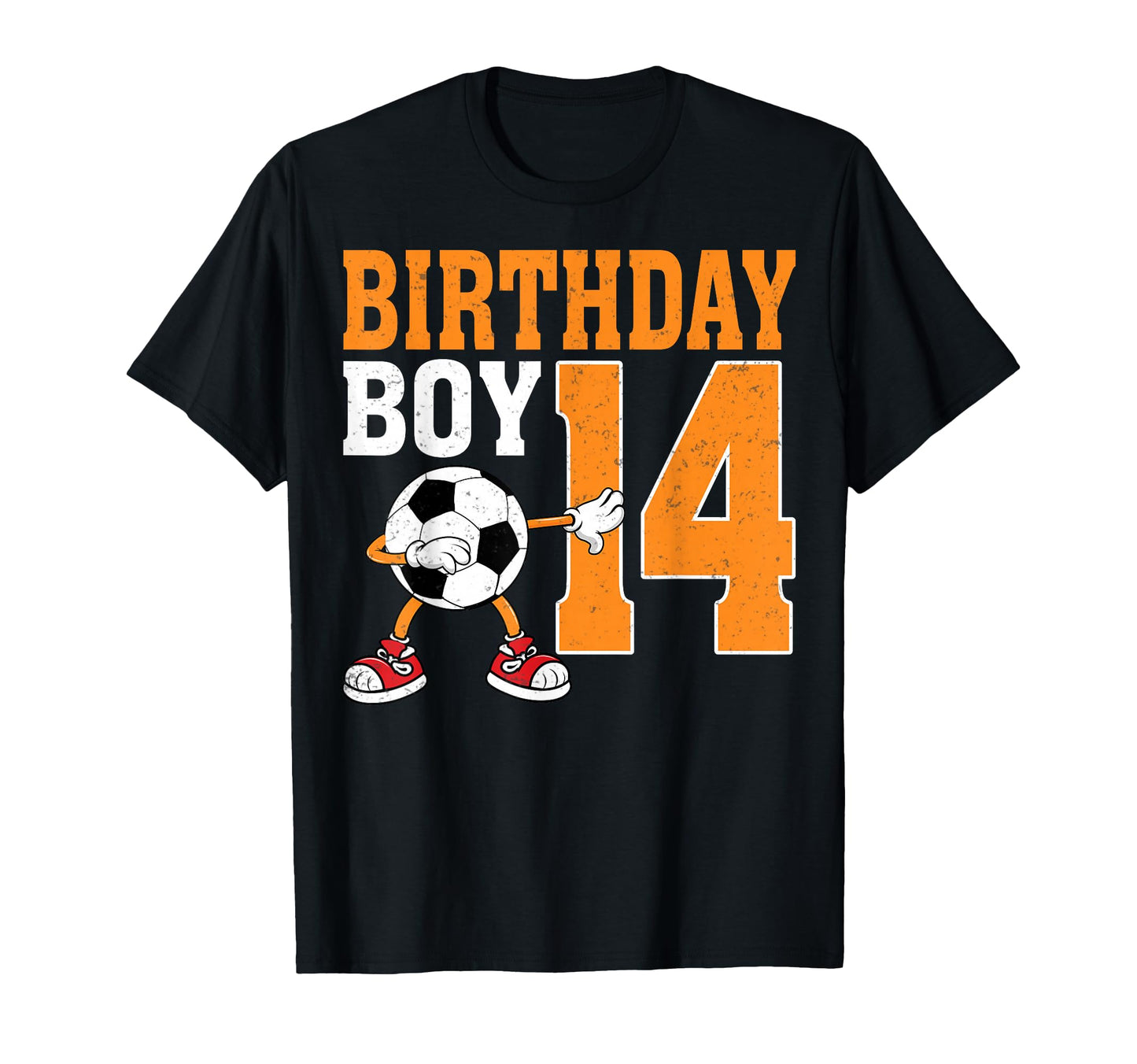 Birthday 14 Years Old Soccer Lover 14Th T-Shirt - Minimalist Print Unisex - T-Shirt, Sweatshirt, Hoodie