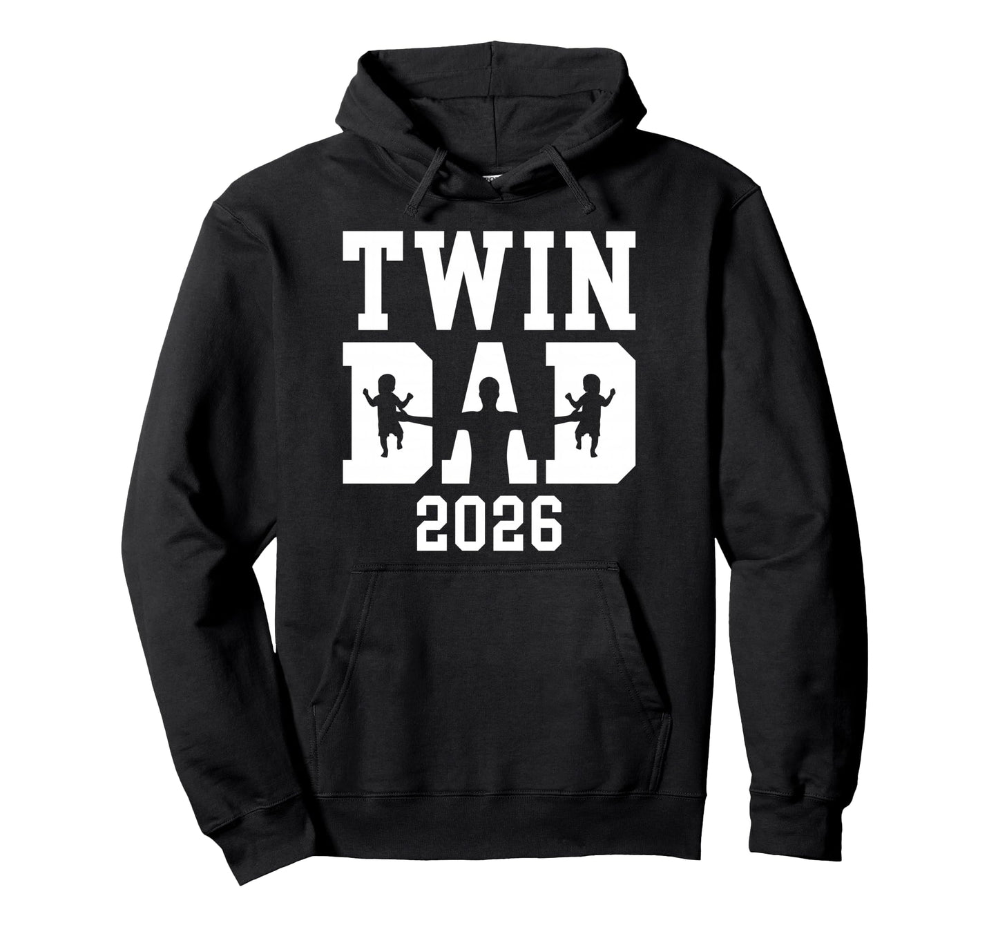 Twin Dad Twins Est 2026 Promoted To Dad Hoodie - Unique Graphic for Adults - T-Shirt, Sweatshirt, Hoodie