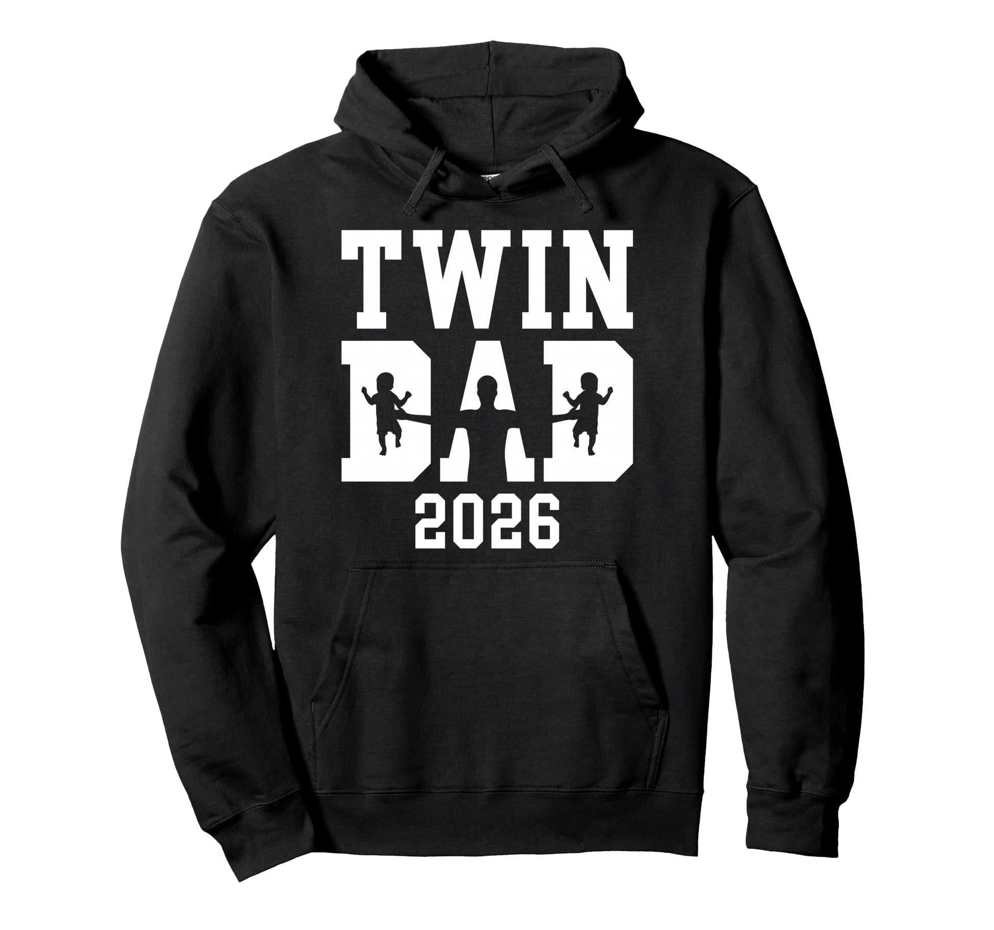 Twin Dad Twins Est 2026 Promoted To Dad Hoodie - Unique Graphic for Adults - T-Shirt, Sweatshirt, Hoodie