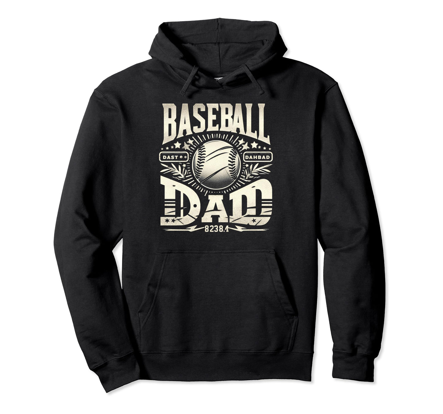 Baseball Dad Fathers Day Hoodie - Custom Art Print for Adults - T-Shirt, Sweatshirt, Hoodie