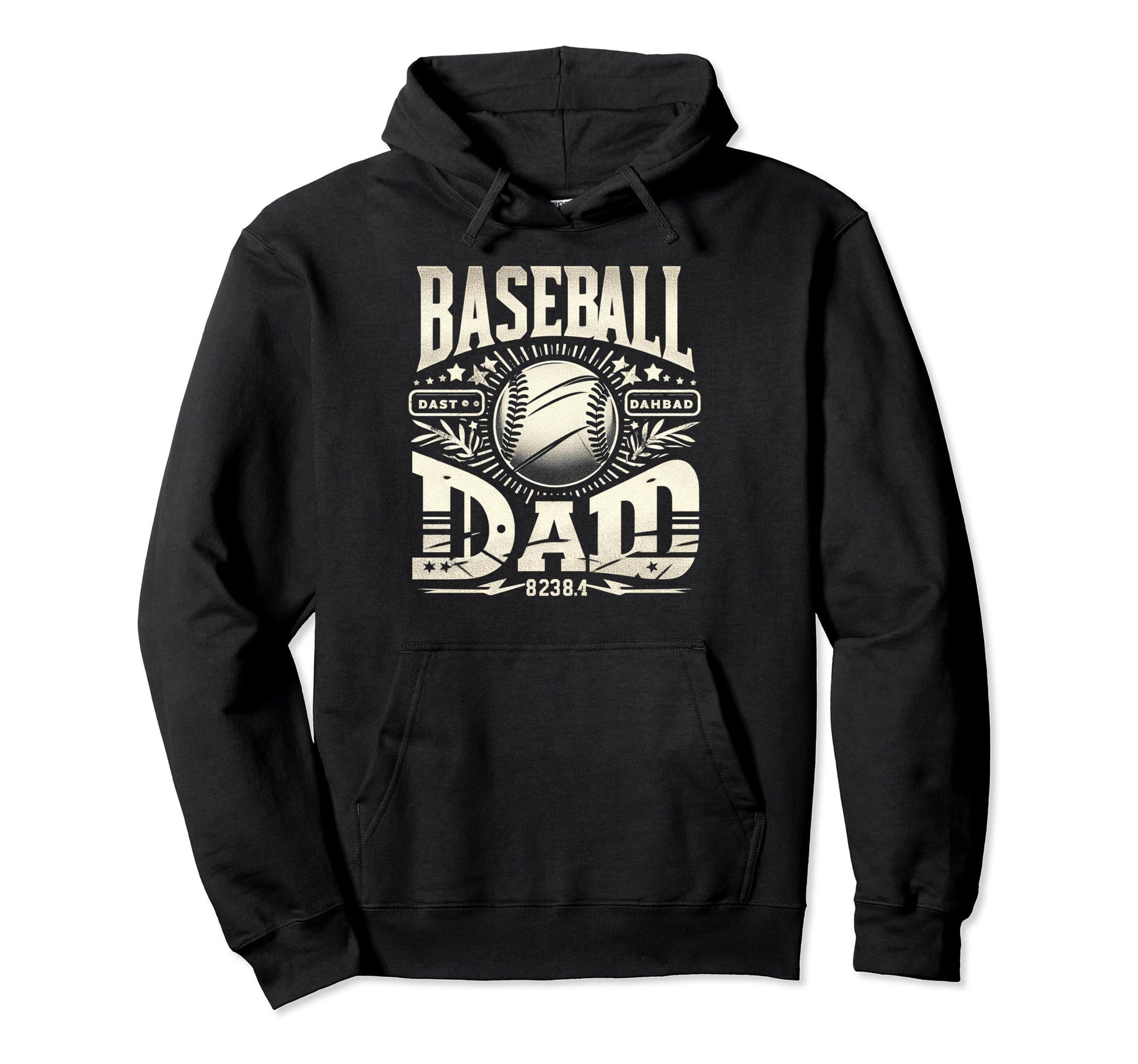 Baseball Dad Fathers Day Hoodie - Custom Art Print for Adults - T-Shirt, Sweatshirt, Hoodie