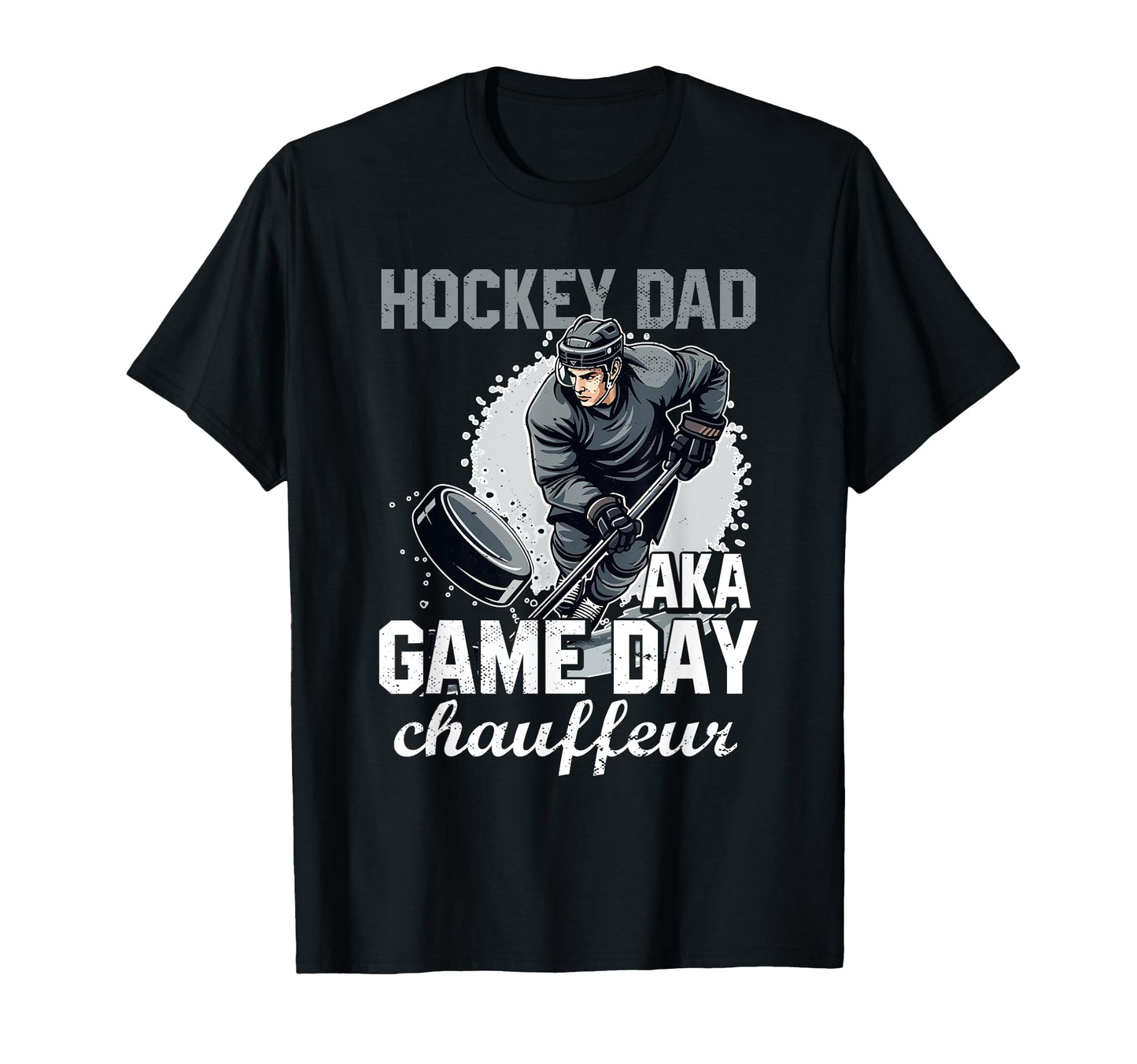 Hockey Dad Gift Hoodie - Minimalist Print Unisex - T-Shirt, Sweatshirt, Hoodie
