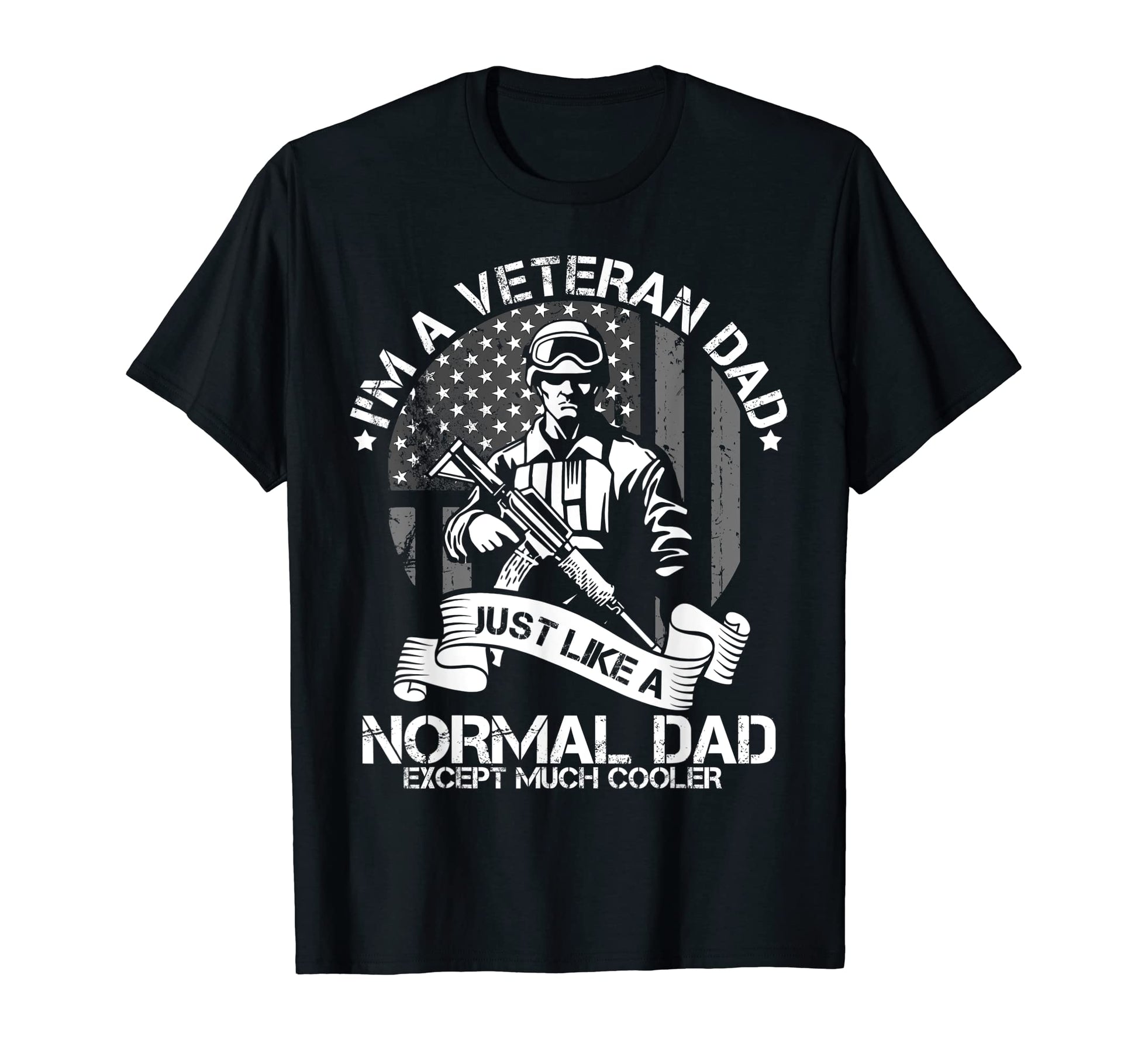Mens Veteran Dad Best Dad Patriot Usa T-Shirt - Minimalist Print Men Women - T-Shirt, Sweatshirt, Hoodie