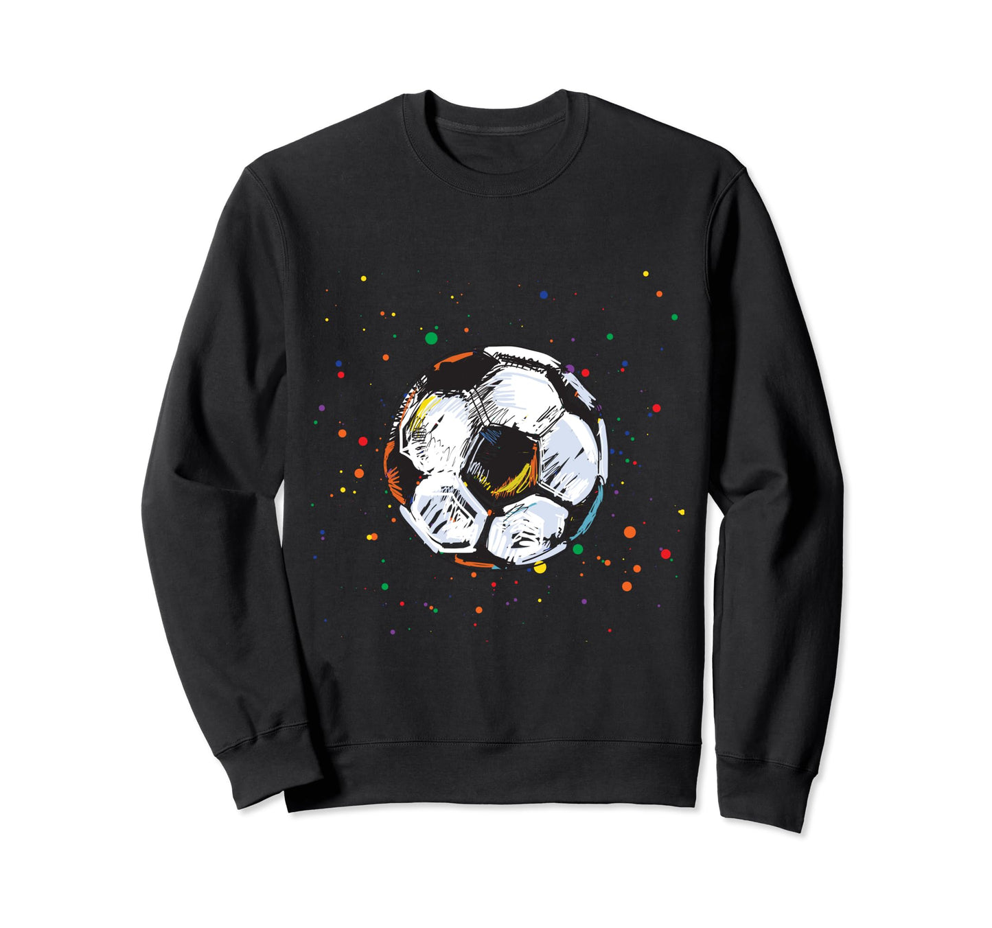 Football Spots Tie Dye Spotty Sweatshirt - Casual Everyday Wear Men Women - T-Shirt, Sweatshirt, Hoodie