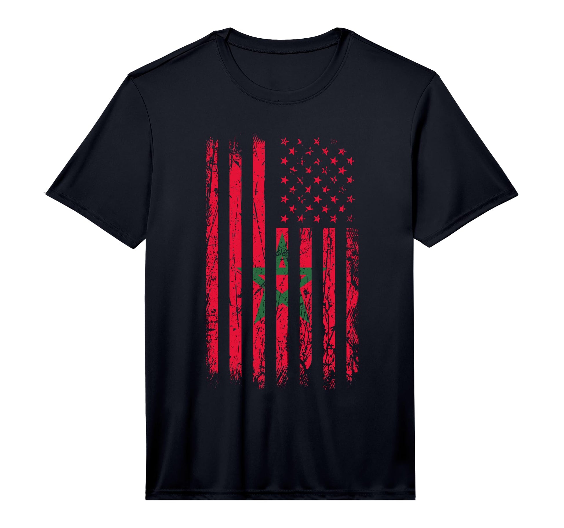 Moorish American Morocco Flag T-Shirt - Streetwear Style Men Women - T-Shirt, Sweatshirt, Hoodie