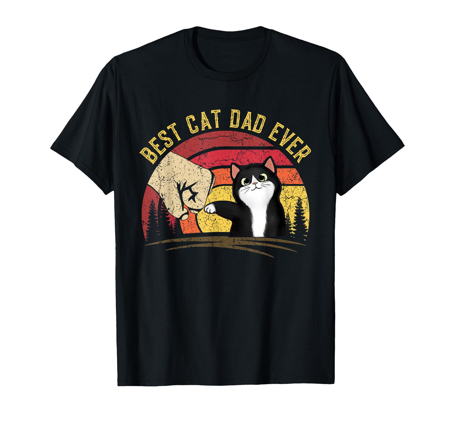 Cat Daddy Fathers Day Cat Dad Best Cat T-Shirt - Minimalist Print Unisex - T-Shirt, Sweatshirt, Hoodie