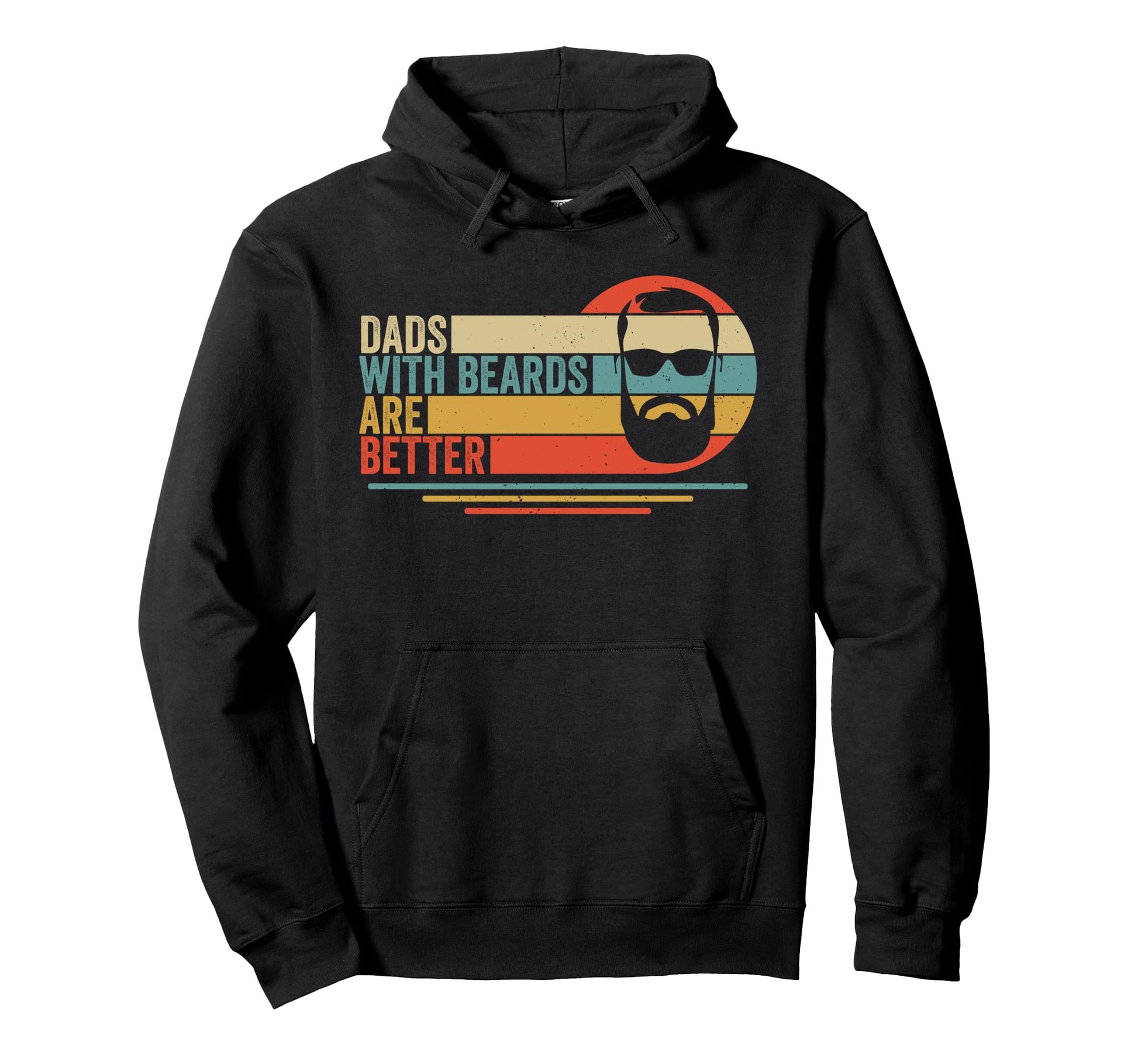 Dads Beards Are Better Bearded Papa Hoodie - Aesthetic Graphic Men Women - T-Shirt, Sweatshirt, Hoodie