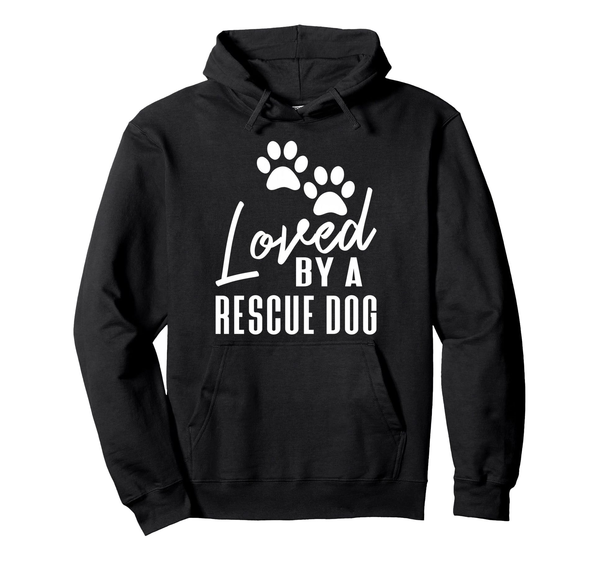 Loved Rescue Dog Foster Mom Rescue Hoodie - Aesthetic Graphic for Adults - T-Shirt, Sweatshirt, Hoodie