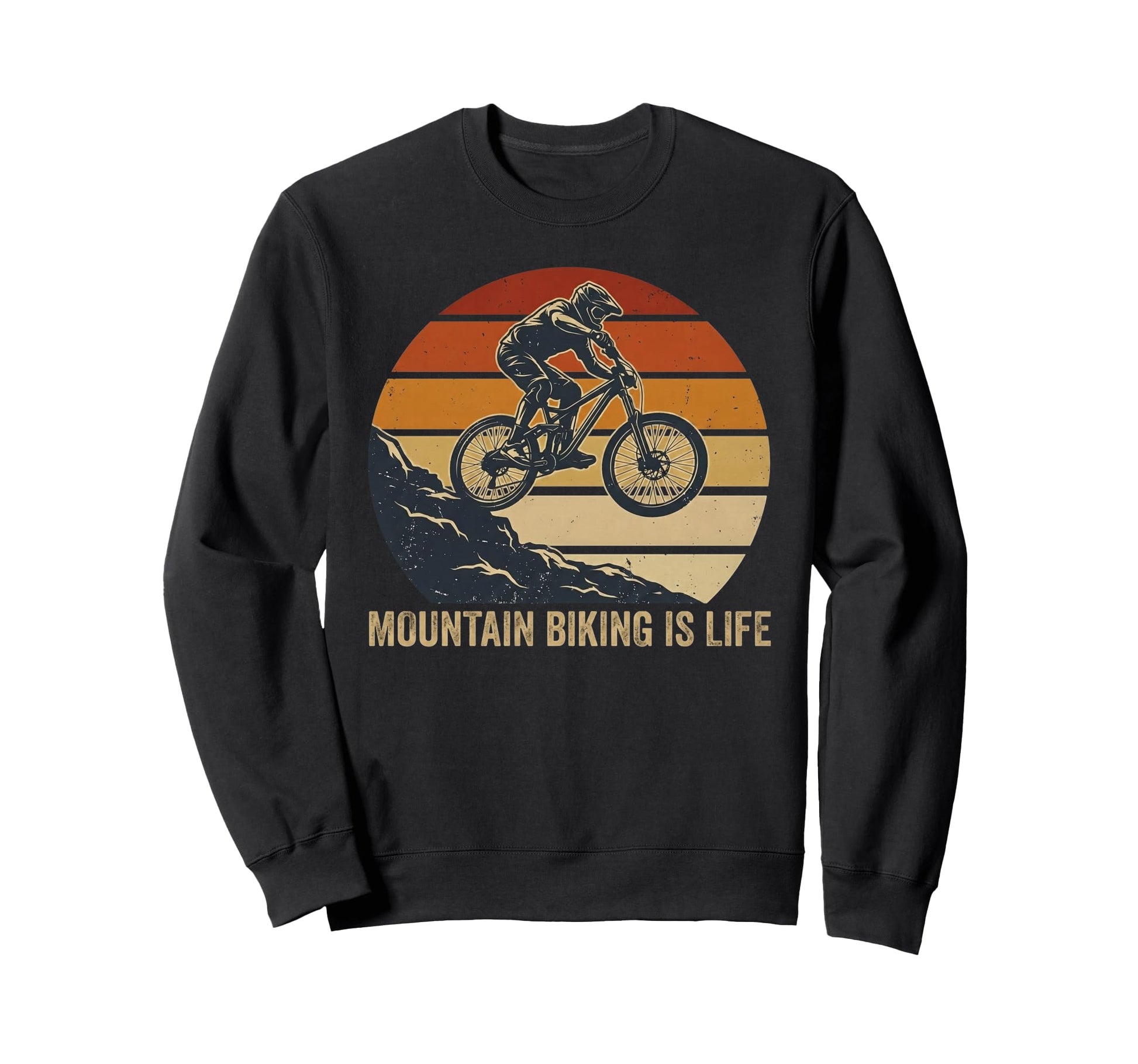 Mountain Biking Is Life Mtb Downhill Sweatshirt - Graphic Print Men Women - T-Shirt, Sweatshirt, Hoodie