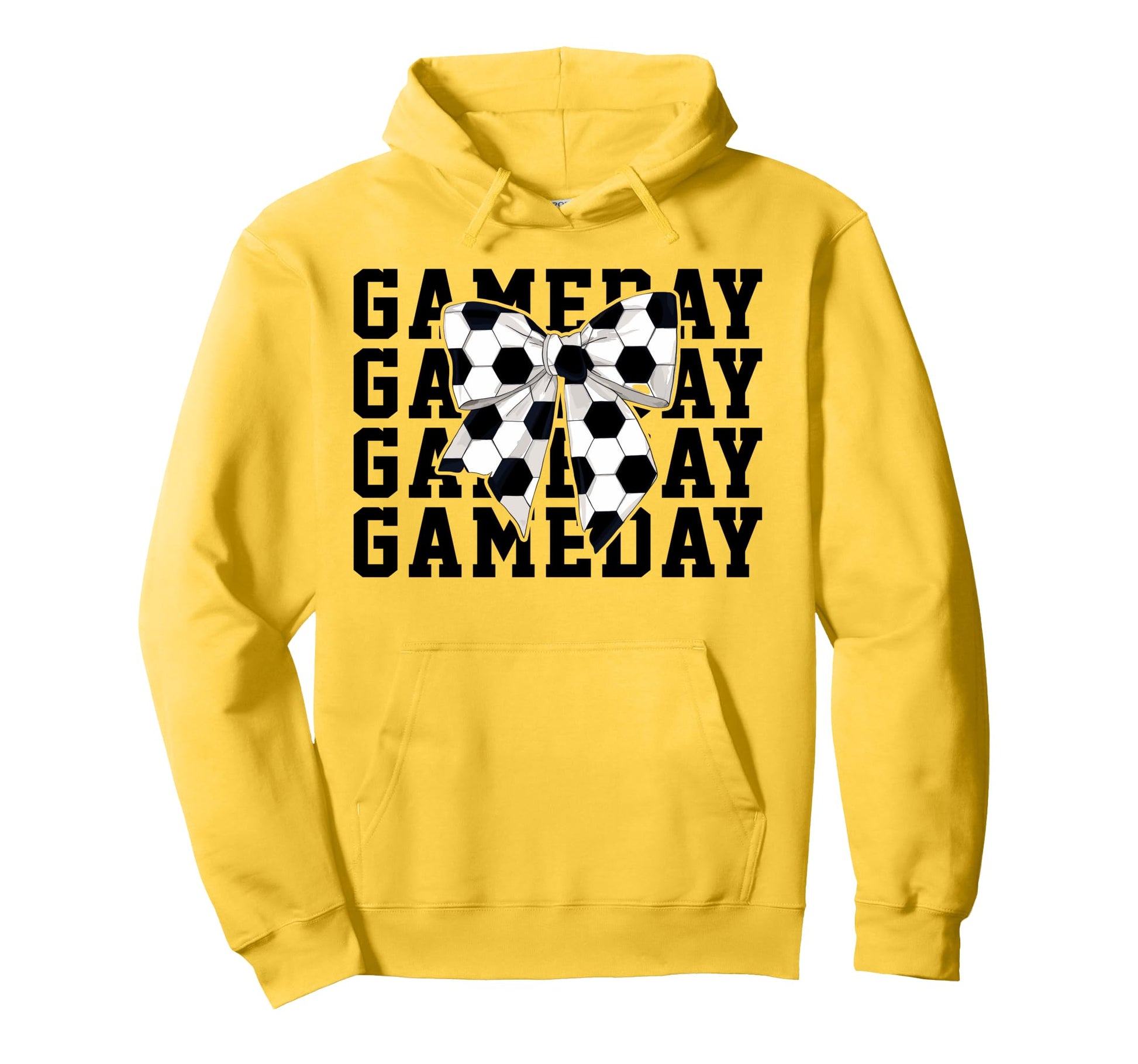 Soccer Lover Coquette Bow Game Day Funny Hoodie - Unique Graphic Men Women - T-Shirt, Sweatshirt, Hoodie