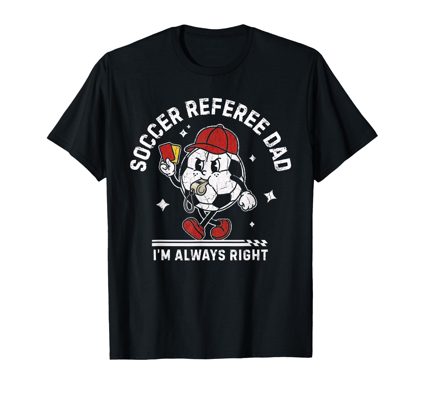 Soccer Referee Dad Funny Football T-Shirt - Minimalist Print for Adults - T-Shirt, Sweatshirt, Hoodie