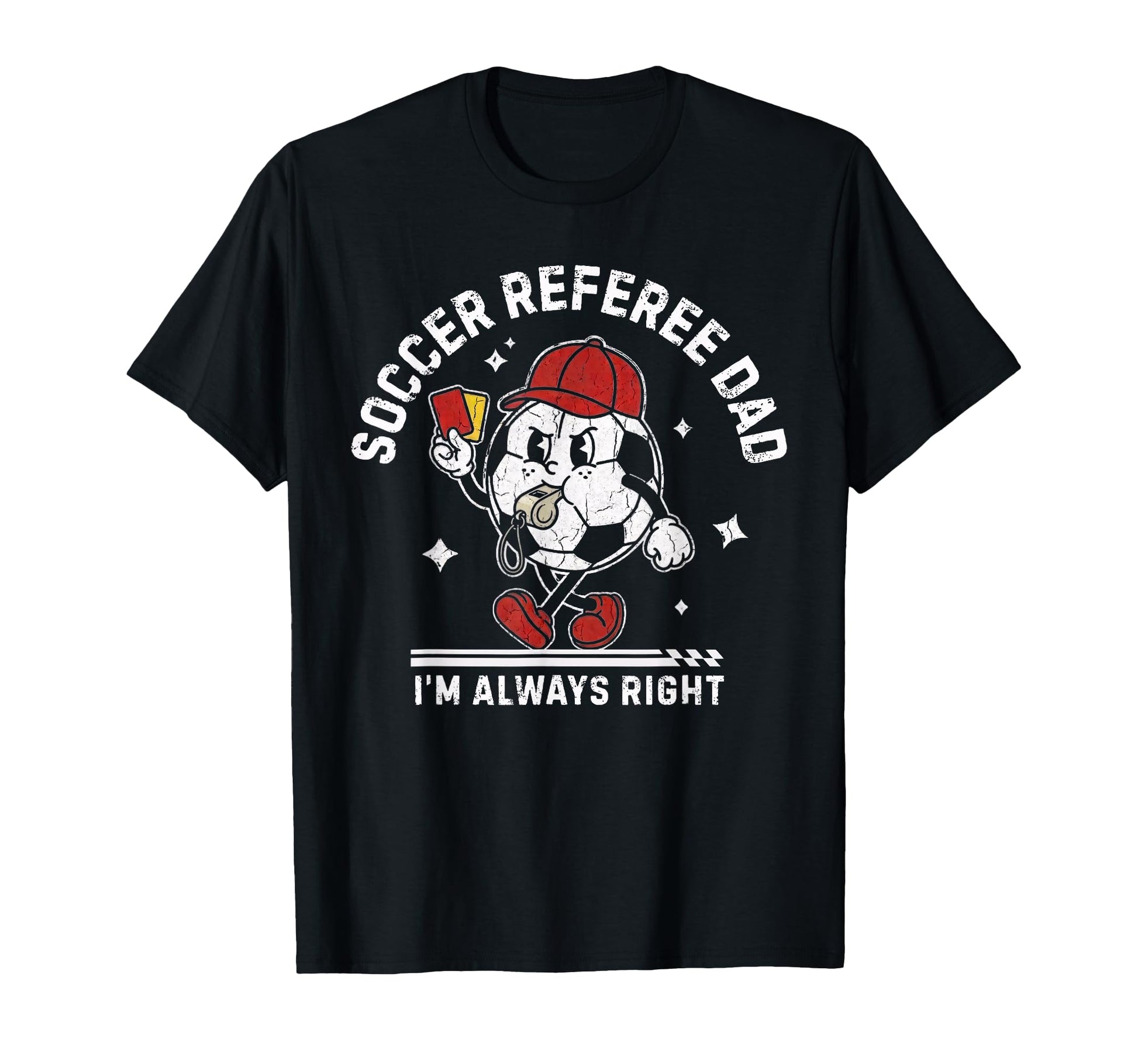 Soccer Referee Dad Funny Football T-Shirt - Minimalist Print for Adults - T-Shirt, Sweatshirt, Hoodie