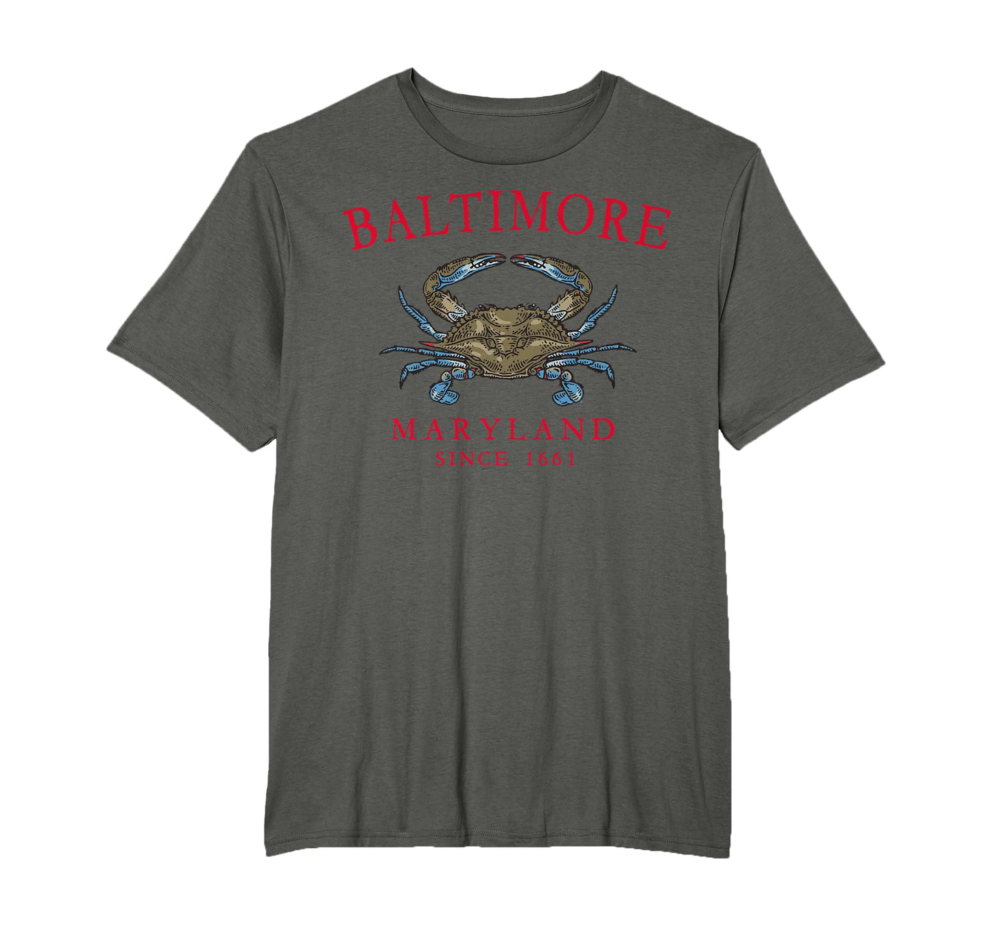 Baltimore Maryland Blue Crab Since T-Shirt - Streetwear Style Men Women - T-Shirt, Sweatshirt, Hoodie