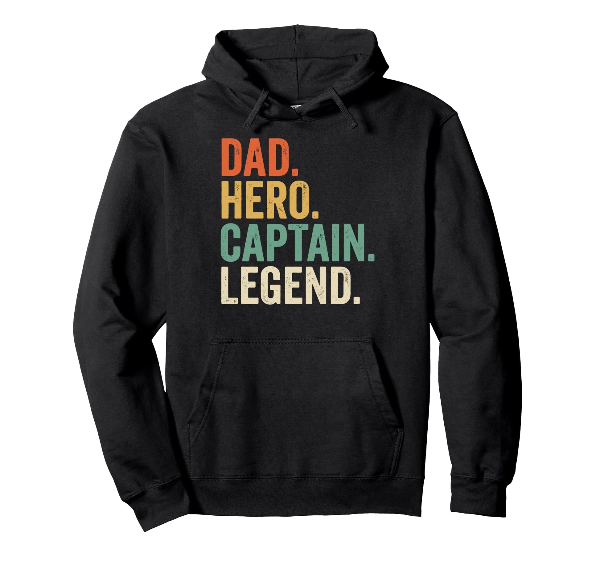 Dad Hero Captain Legend Boat Pontoon Hoodie - Trendy Graphic for Adults - T-Shirt, Sweatshirt, Hoodie