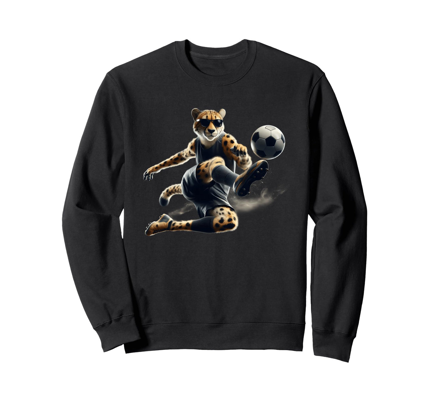 Cheetah Power Soccer Fast Moves And Sweatshirt - Minimalist Print Unisex - T-Shirt, Sweatshirt, Hoodie