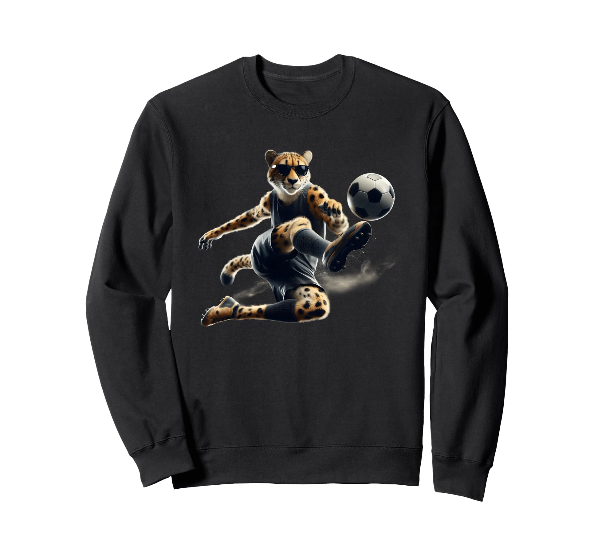 Cheetah Power Soccer Fast Moves And Sweatshirt - Minimalist Print Unisex - T-Shirt, Sweatshirt, Hoodie