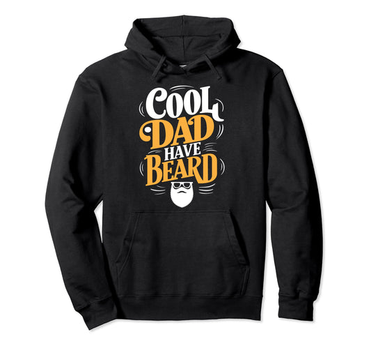 Bearded Dad Funny Beard Lover Hoodie - Fun Novelty Design for Adults - T-Shirt, Sweatshirt, Hoodie