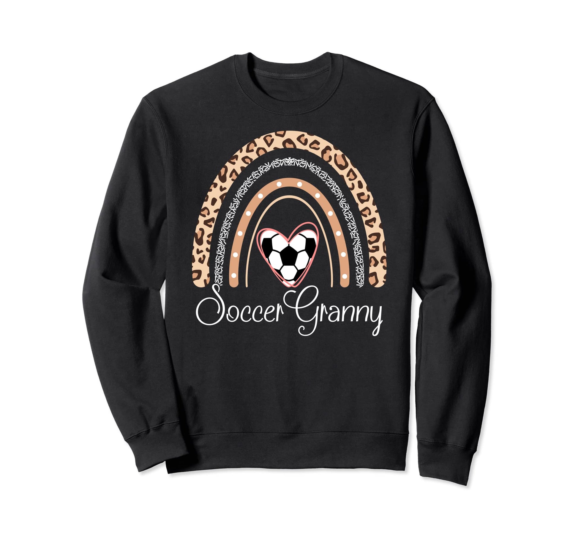 Soccer Granny Boho Rainbow Funny Sweatshirt - Aesthetic Graphic for Adults - T-Shirt, Sweatshirt, Hoodie
