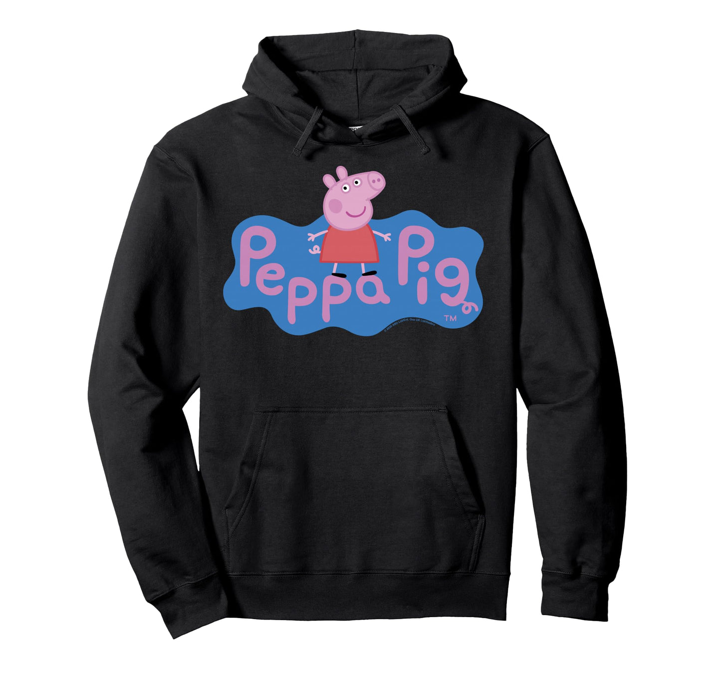 Peppa Pig Peppa Logo Hoodie - Trendy Graphic for Adults - T-Shirt, Sweatshirt, Hoodie