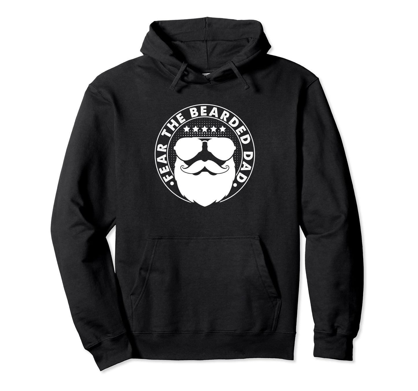 Fathers Day Papa Dad Father Funny Bearded Hoodie - Graphic Print Men Women - T-Shirt, Sweatshirt, Hoodie