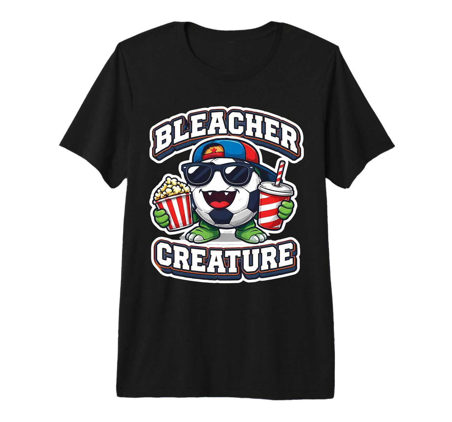 Bleacher Creature Soccer Fan Supporter T-Shirt - Unique Graphic Unisex - T-Shirt, Sweatshirt, Hoodie