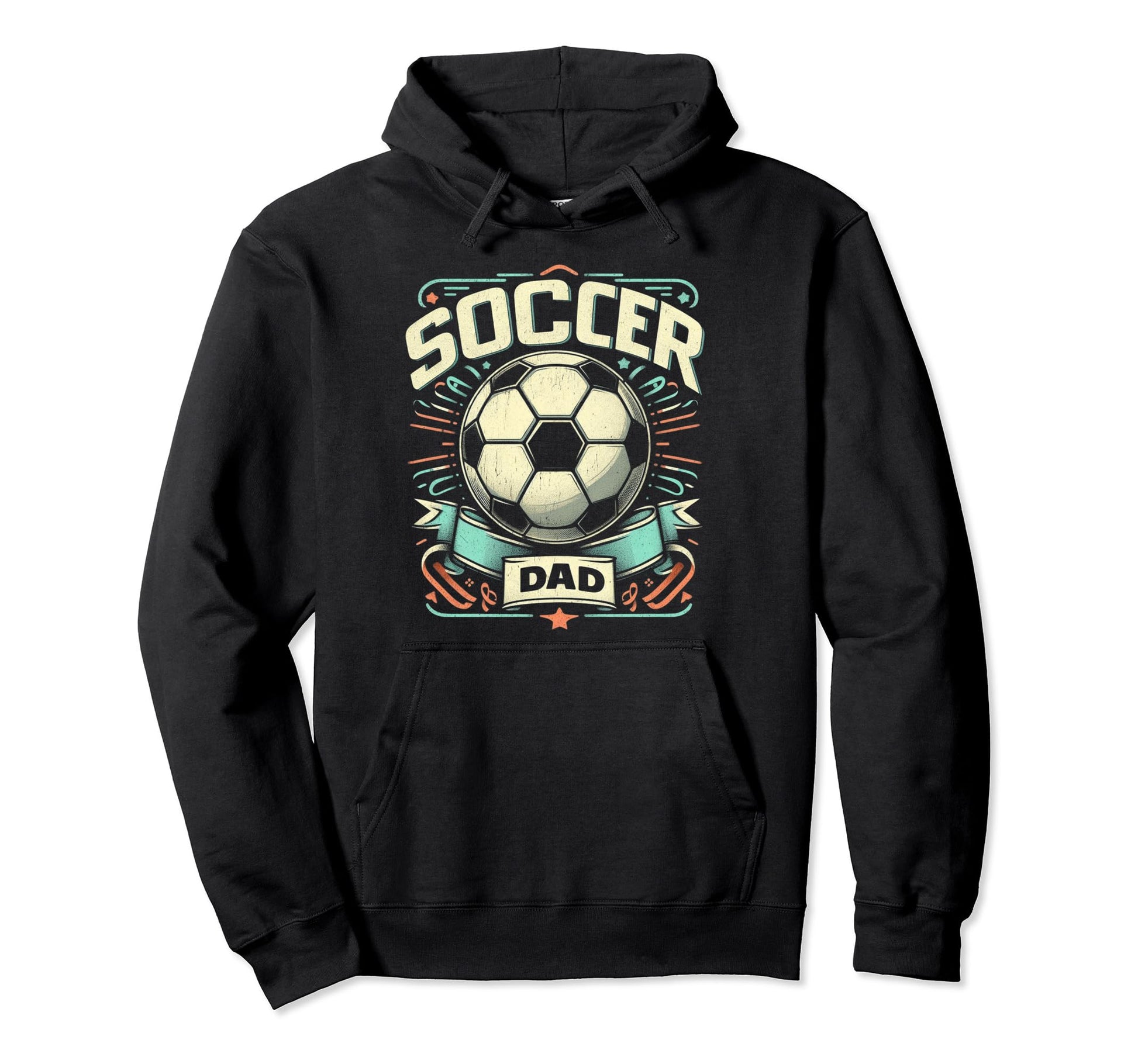 Soccer Dad Family Matching Dad Fathers Hoodie - Graphic Print for Adults - T-Shirt, Sweatshirt, Hoodie