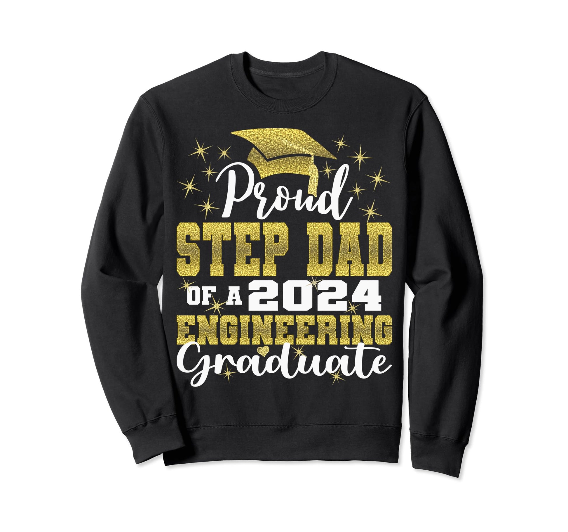 Super Proud Step Dad 2024 Sweatshirt - Trendy Graphic for Adults - T-Shirt, Sweatshirt, Hoodie