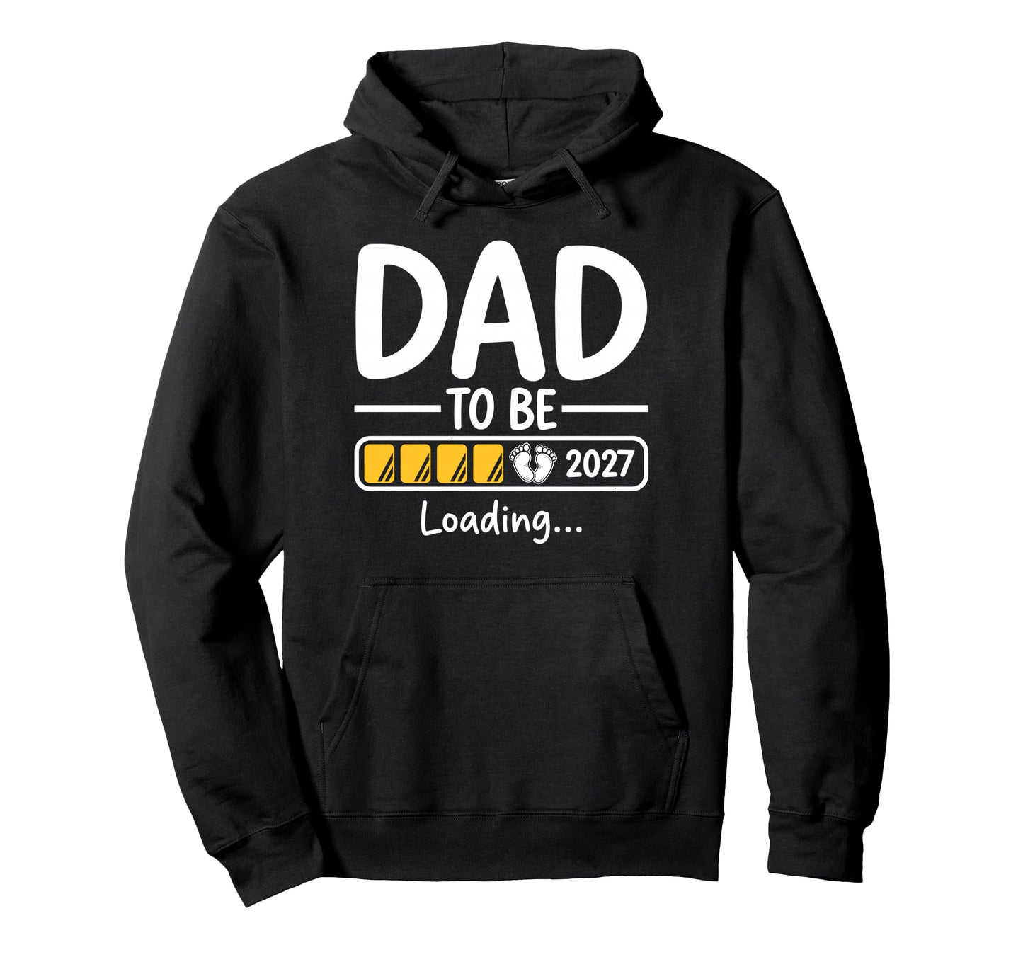 Dad To Be 2027 Dad Loading Funny New Hoodie - Minimalist Print for Adults - T-Shirt, Sweatshirt, Hoodie