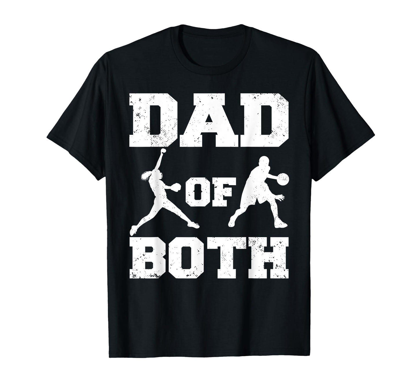 Dad Both Funny Softball T-Shirt - Casual Everyday Wear Men Women - T-Shirt, Sweatshirt, Hoodie
