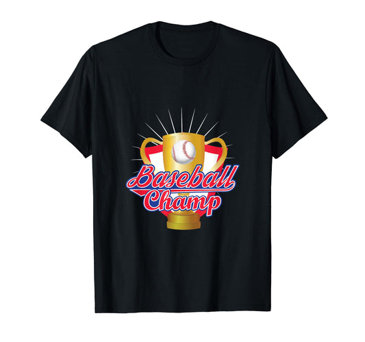 Baseball Champ Baseball Player T-Shirt - Minimalist Print for Adults - T-Shirt, Sweatshirt, Hoodie