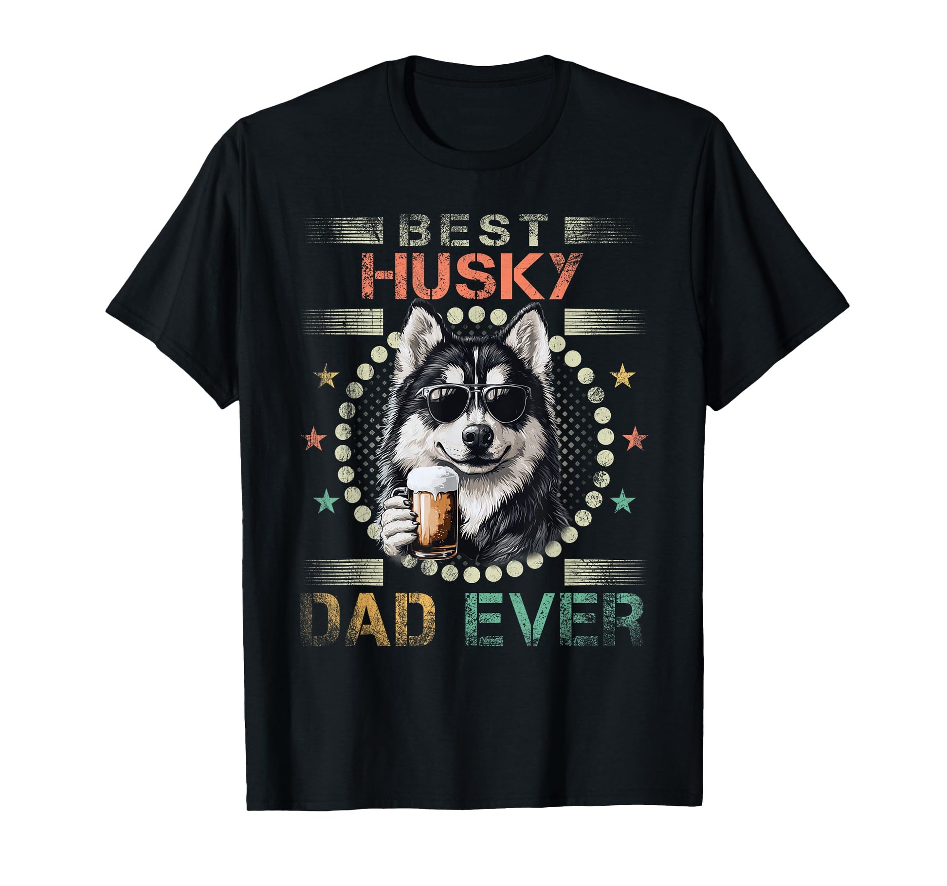 Husky Dad Dog Owner Funny Husky Dog T-Shirt - Unique Graphic for Adults - T-Shirt, Sweatshirt, Hoodie